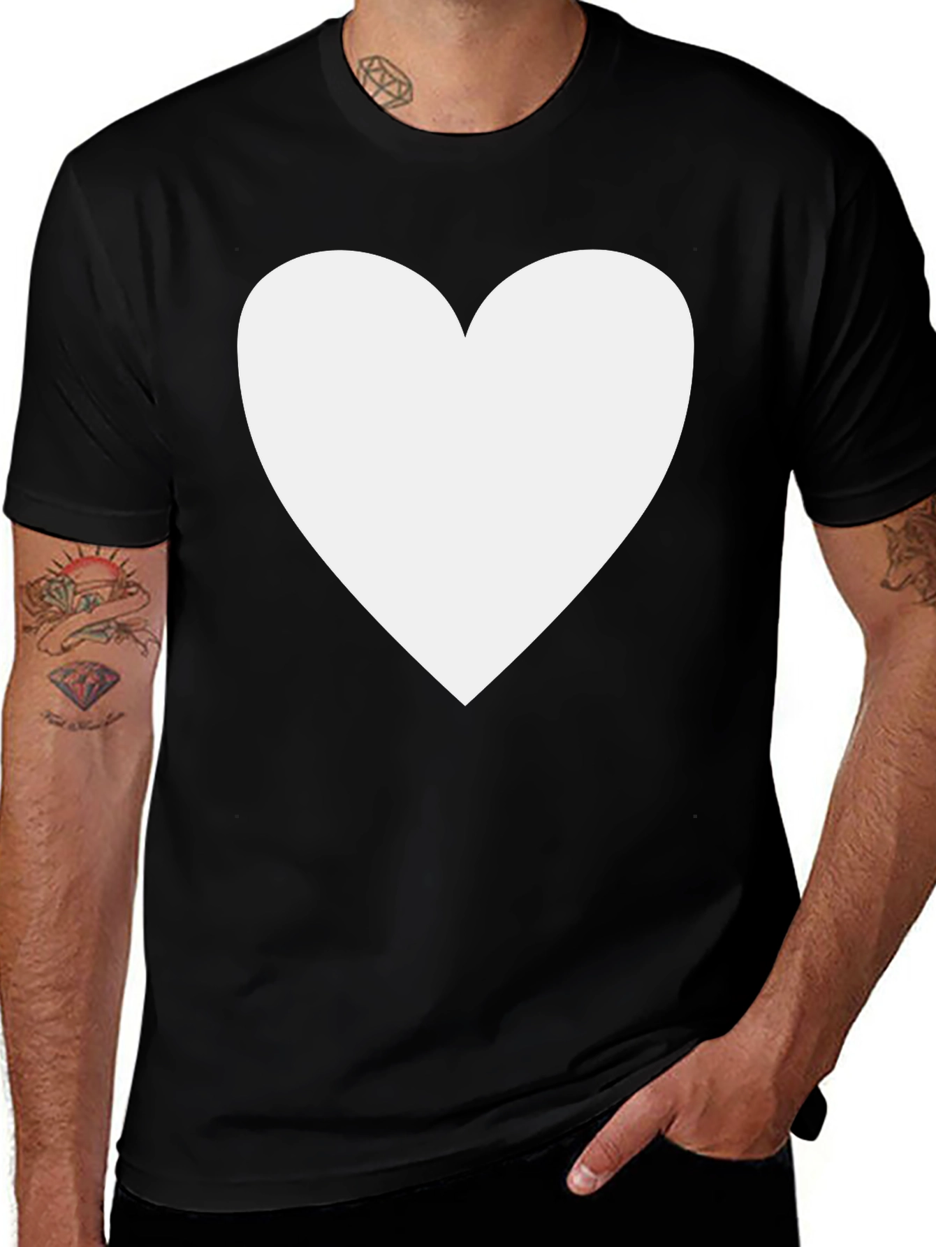 Heart Graphic T-Shirt - Soft Cotton Blend