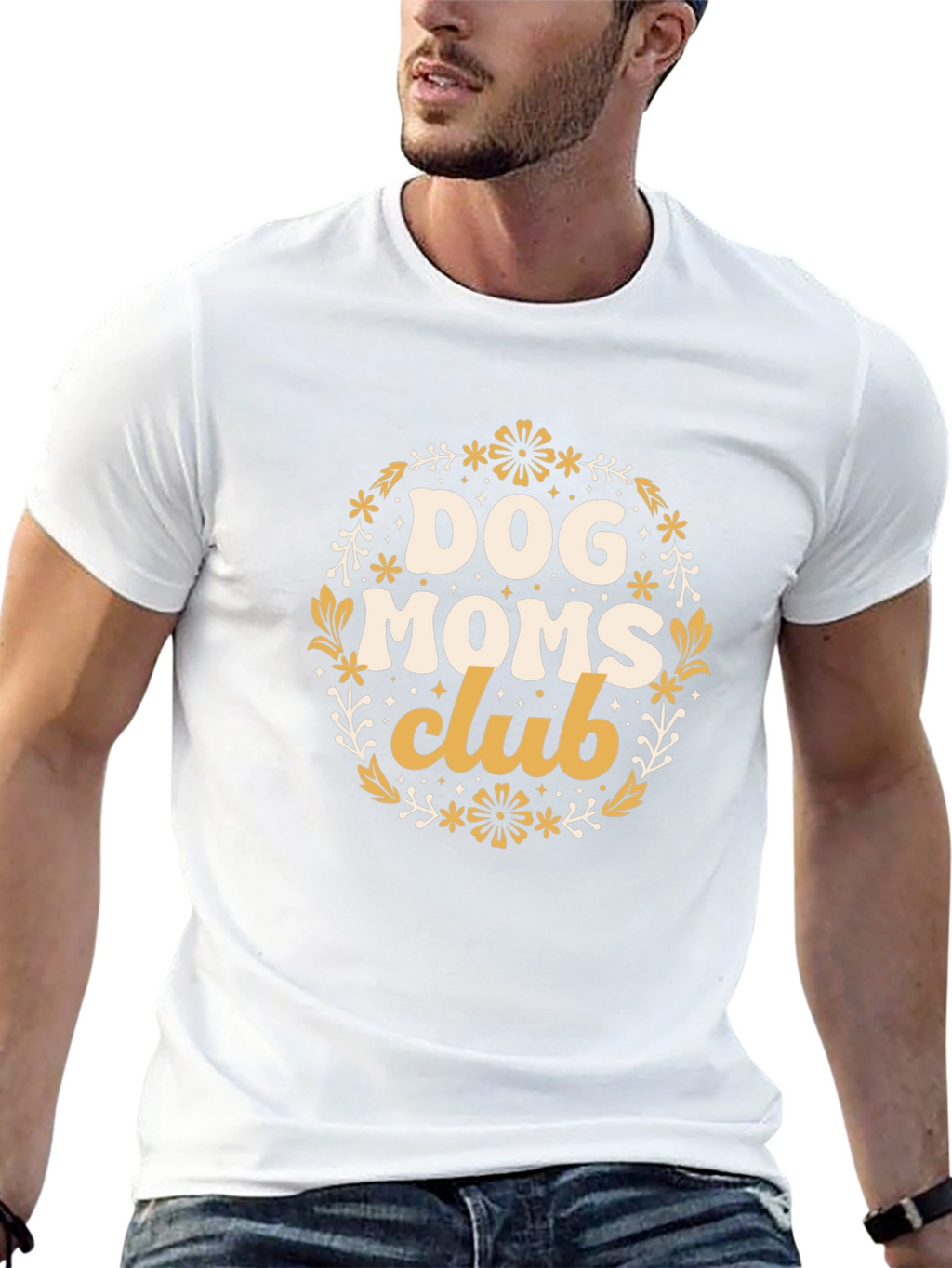 Dog Moms Club Graphic Tee - Black