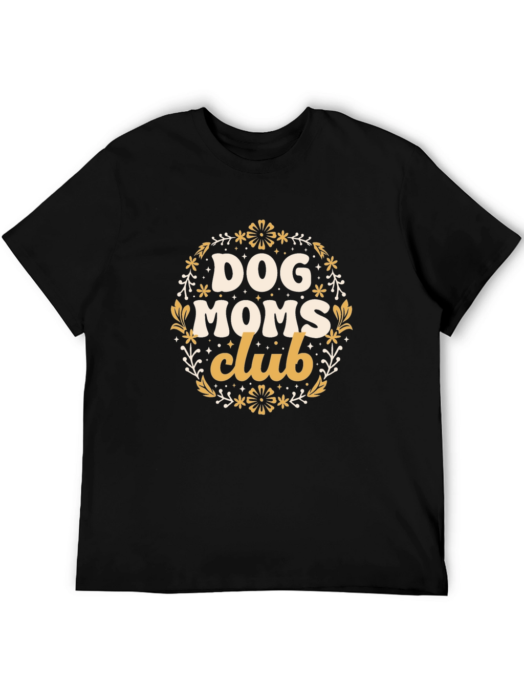 Dog Moms Club Graphic Tee - Black