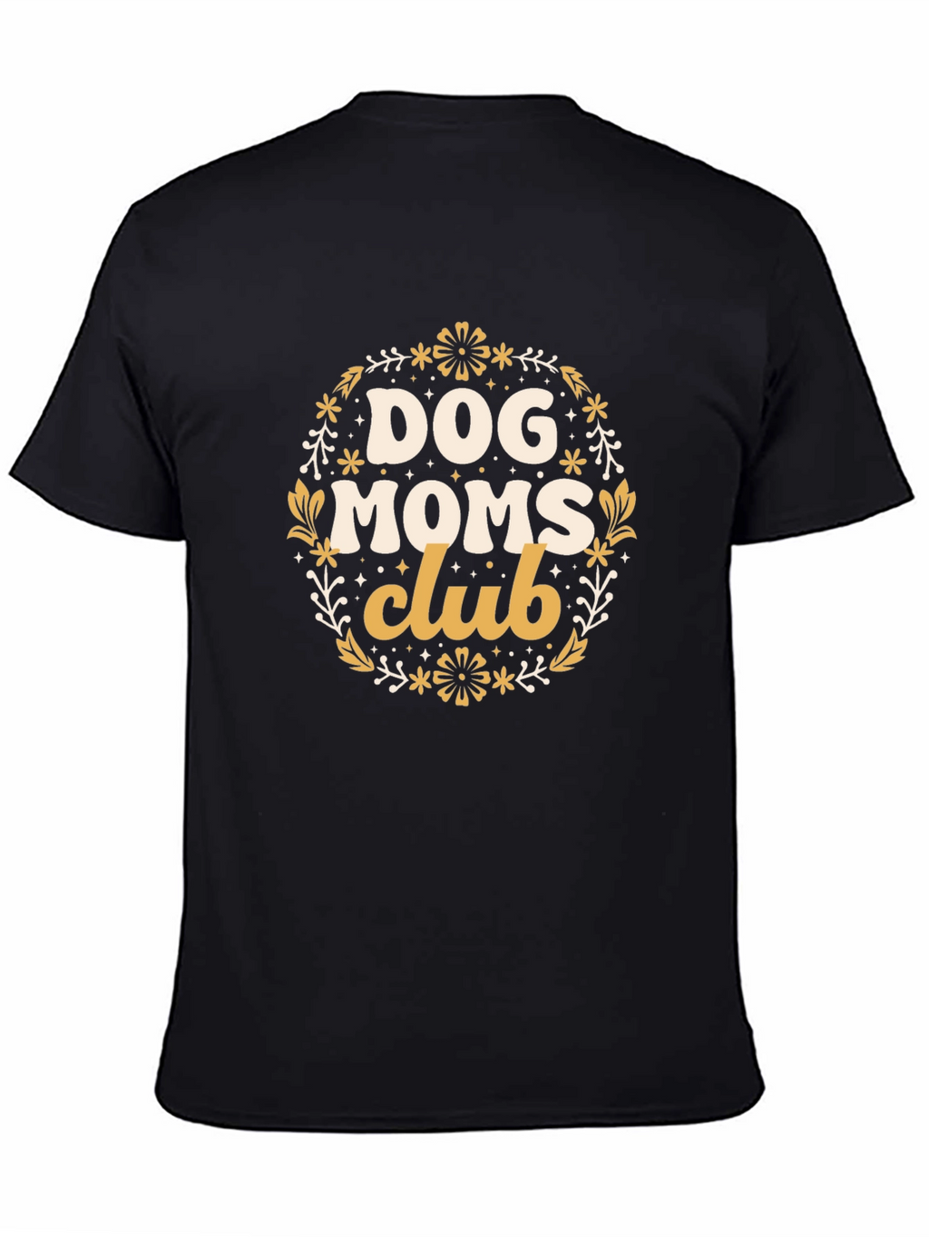 Dog Moms Club Graphic Tee - Black