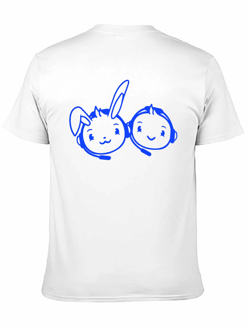 Cartoon Gaming Duo T-Shirt - Black