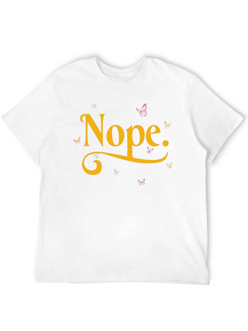 Nope Butterfly Graphic Tee