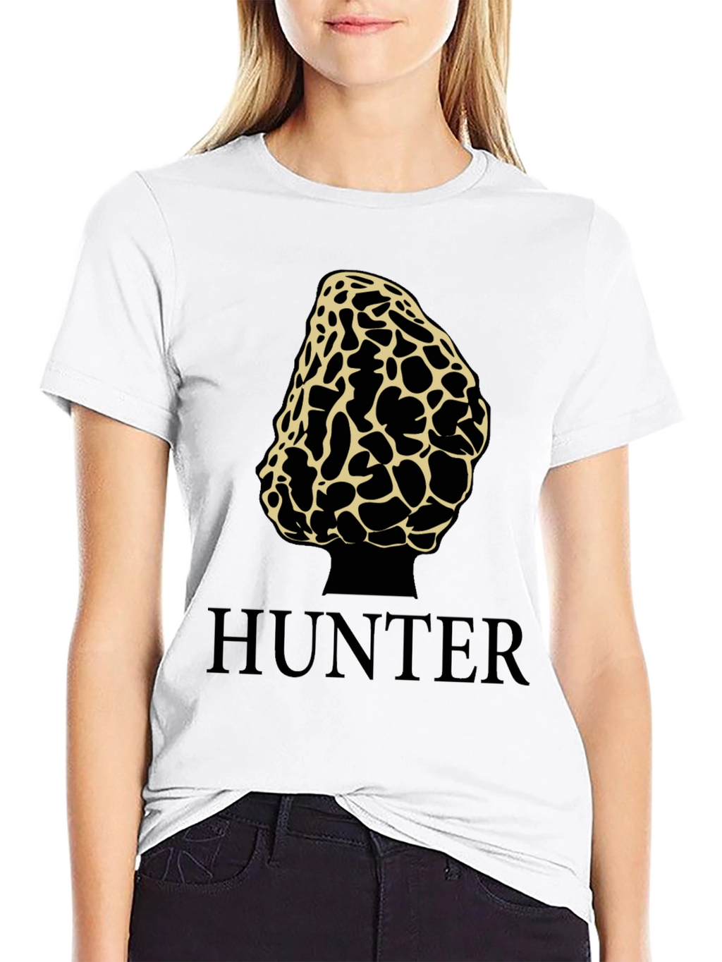 Morel Mushroom Hunter T-Shirt - Black