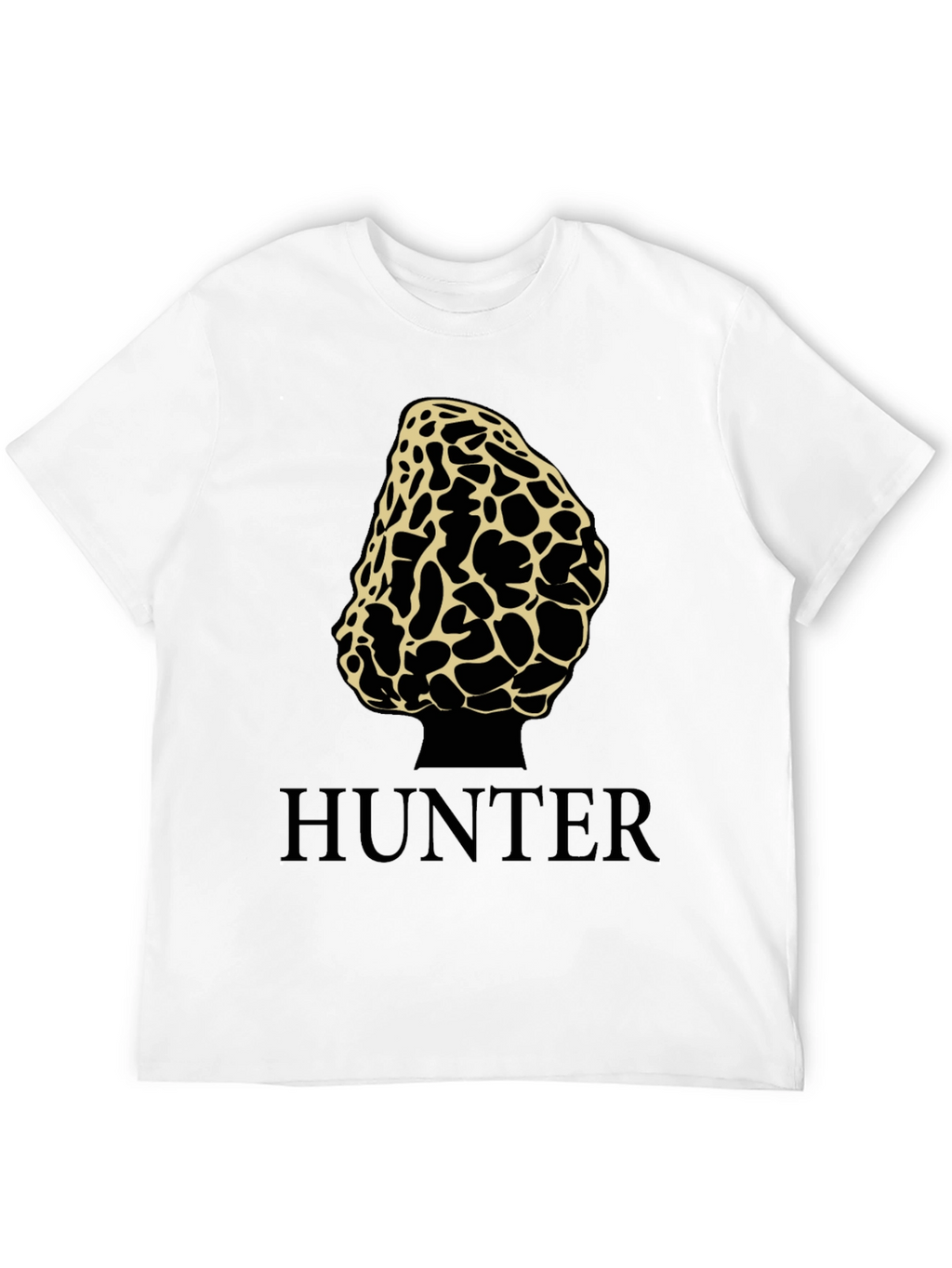 Morel Mushroom Hunter T-Shirt - Black