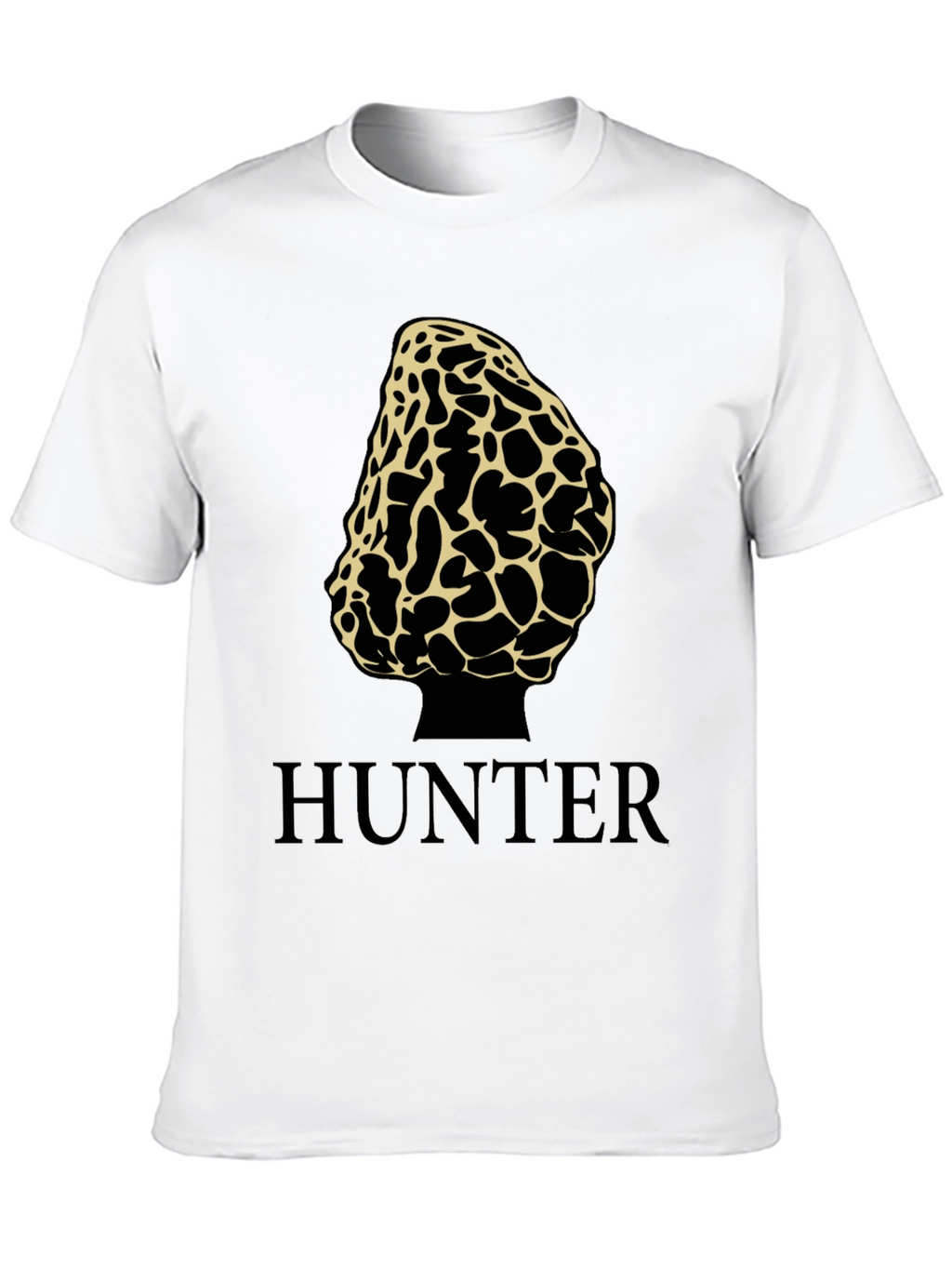 Morel Mushroom Hunter T-Shirt - Black