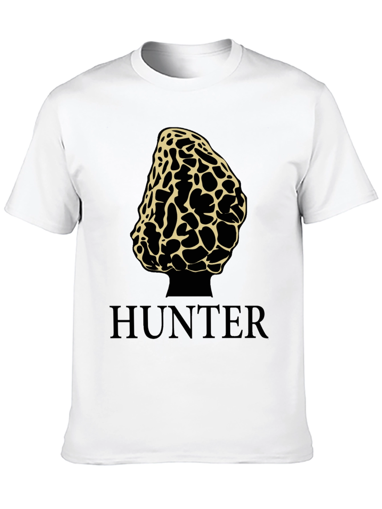 Morel Mushroom Hunter T-Shirt - Black
