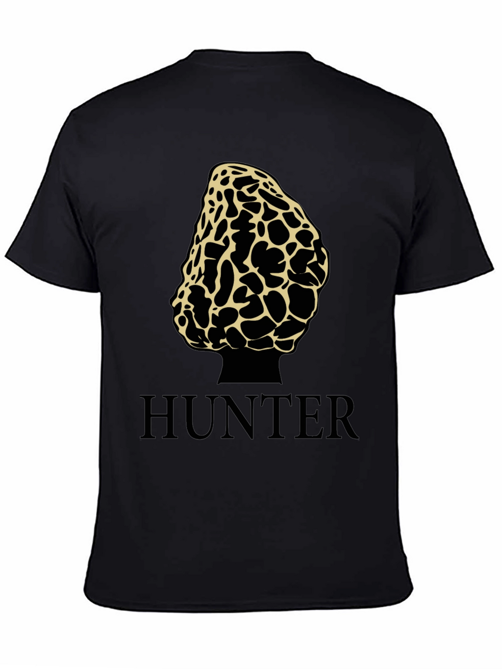 Morel Mushroom Hunter T-Shirt - Black