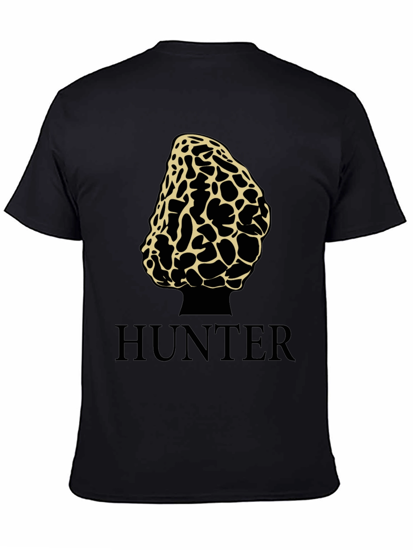 Morel Mushroom Hunter T-Shirt - Black