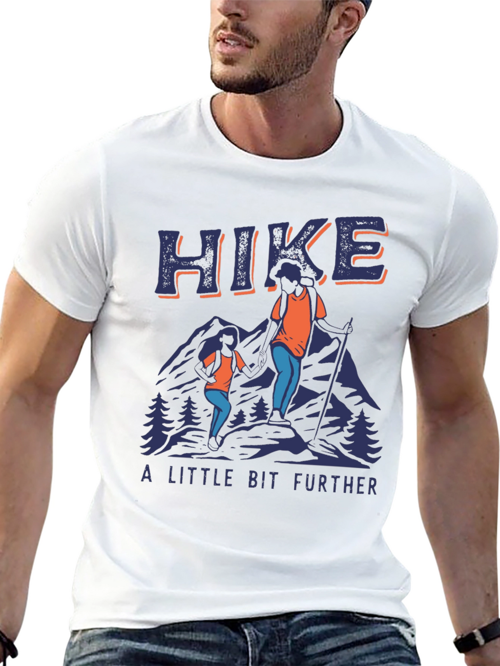 Hike Further T-Shirt - Mountain Adventure Tee