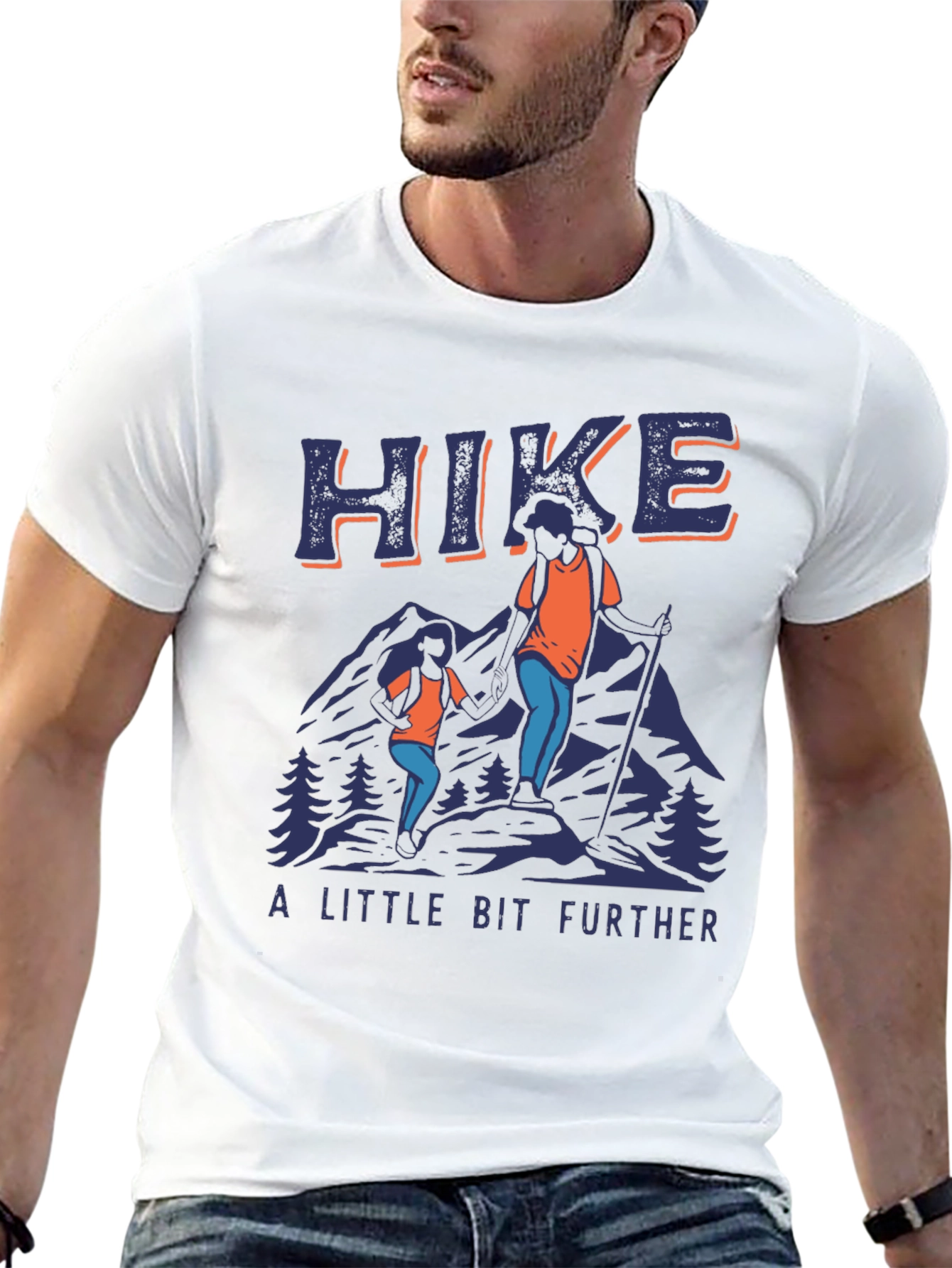 Hike Further T-Shirt - Mountain Adventure Tee