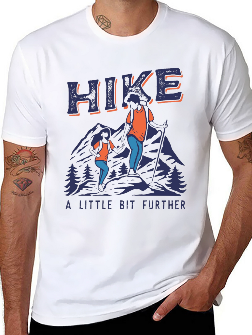 Hike Further T-Shirt - Mountain Adventure Tee