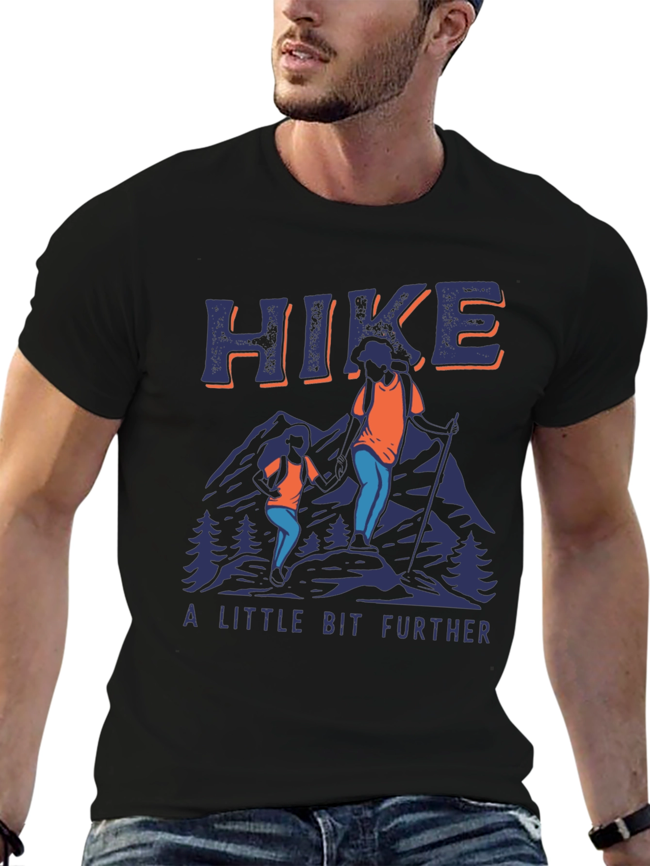 Hike Further T-Shirt - Mountain Adventure Tee