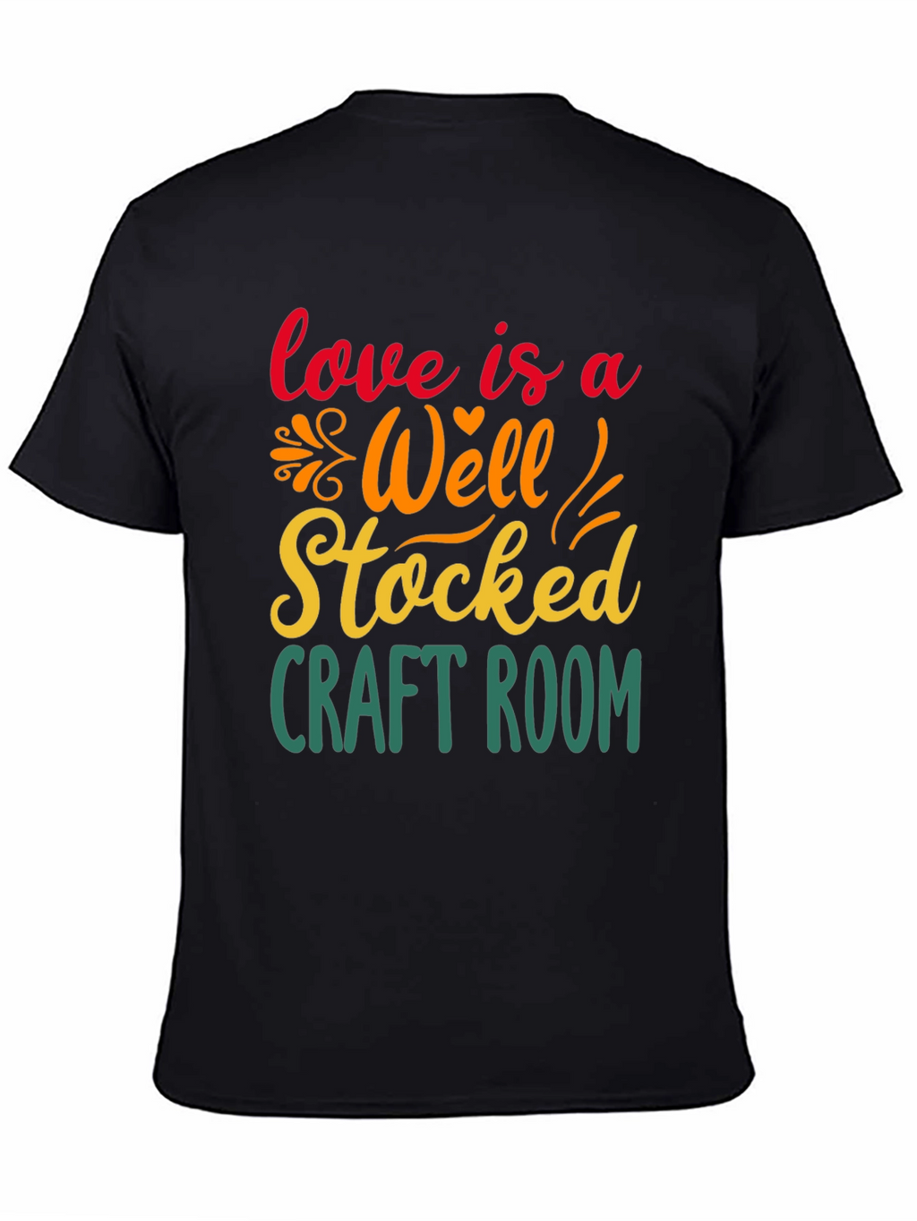 Craft Room Lover T-Shirt - Black