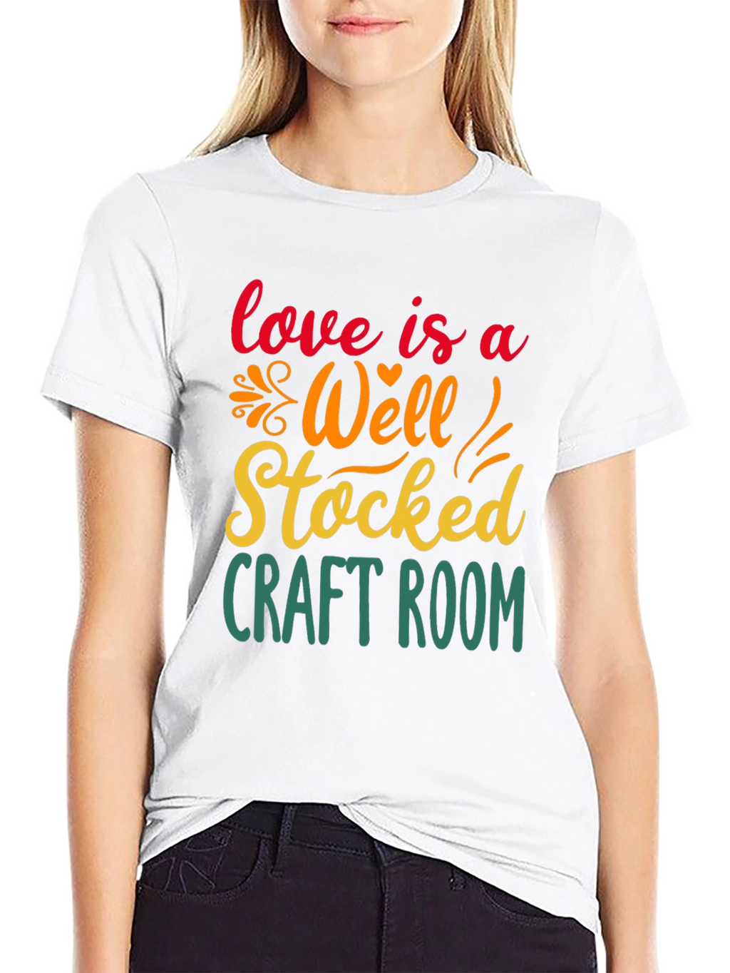 Craft Room Lover T-Shirt - Black