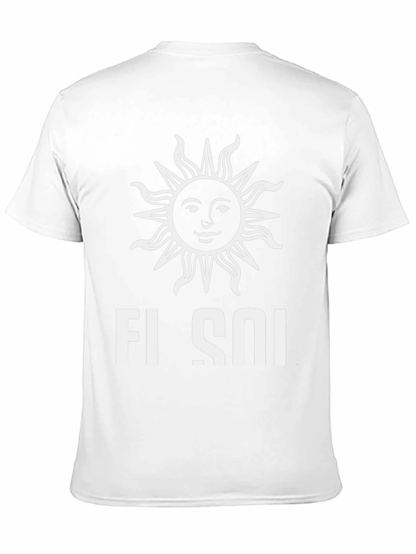 Stylish Black T-Shirt with Sun Graphic Design