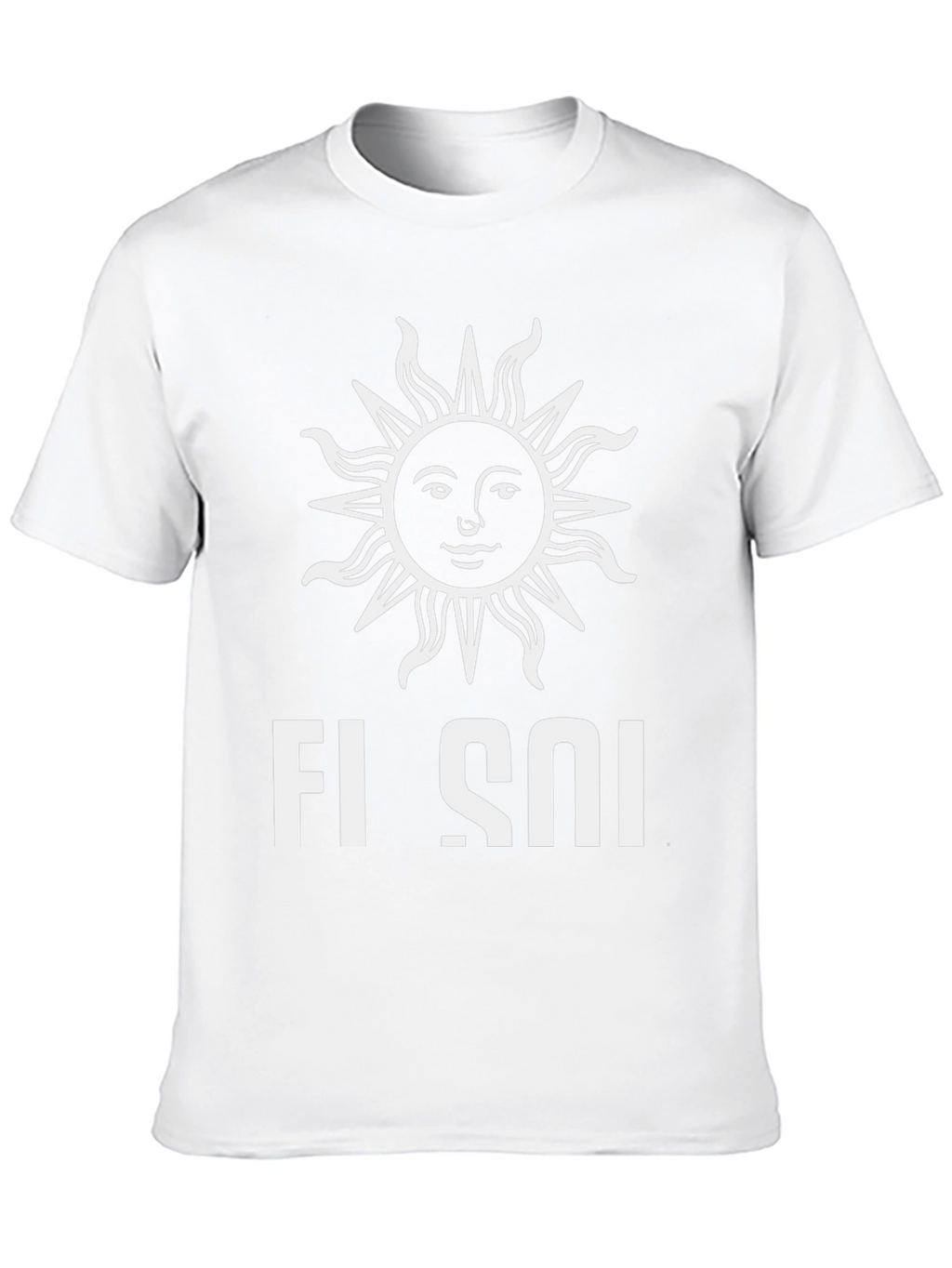 Stylish Black T-Shirt with Sun Graphic Design