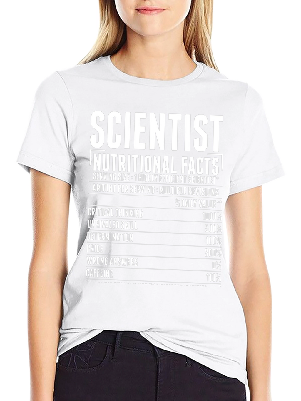 Scientist Nutritional Facts T-Shirt