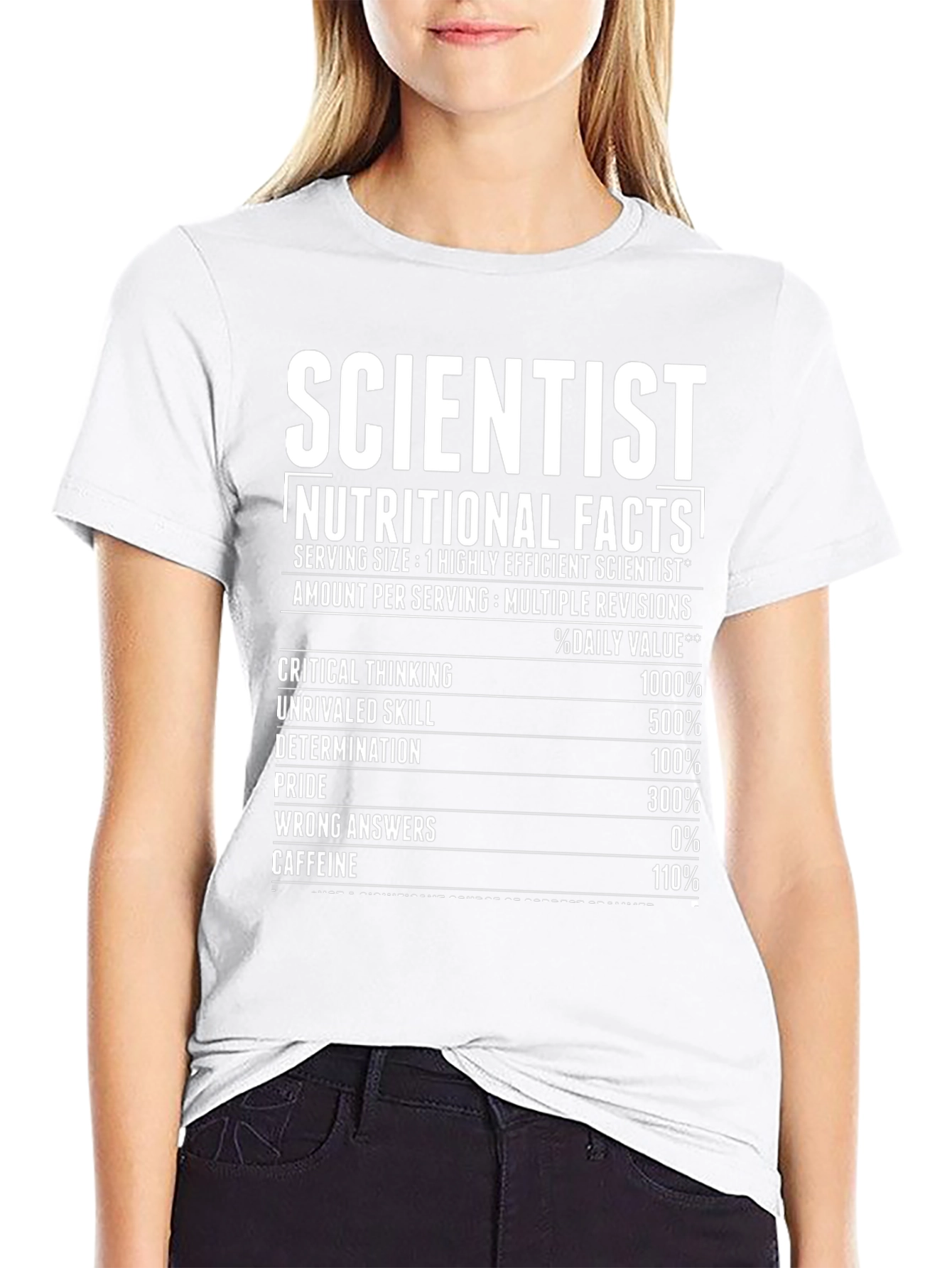 Scientist Nutritional Facts T-Shirt
