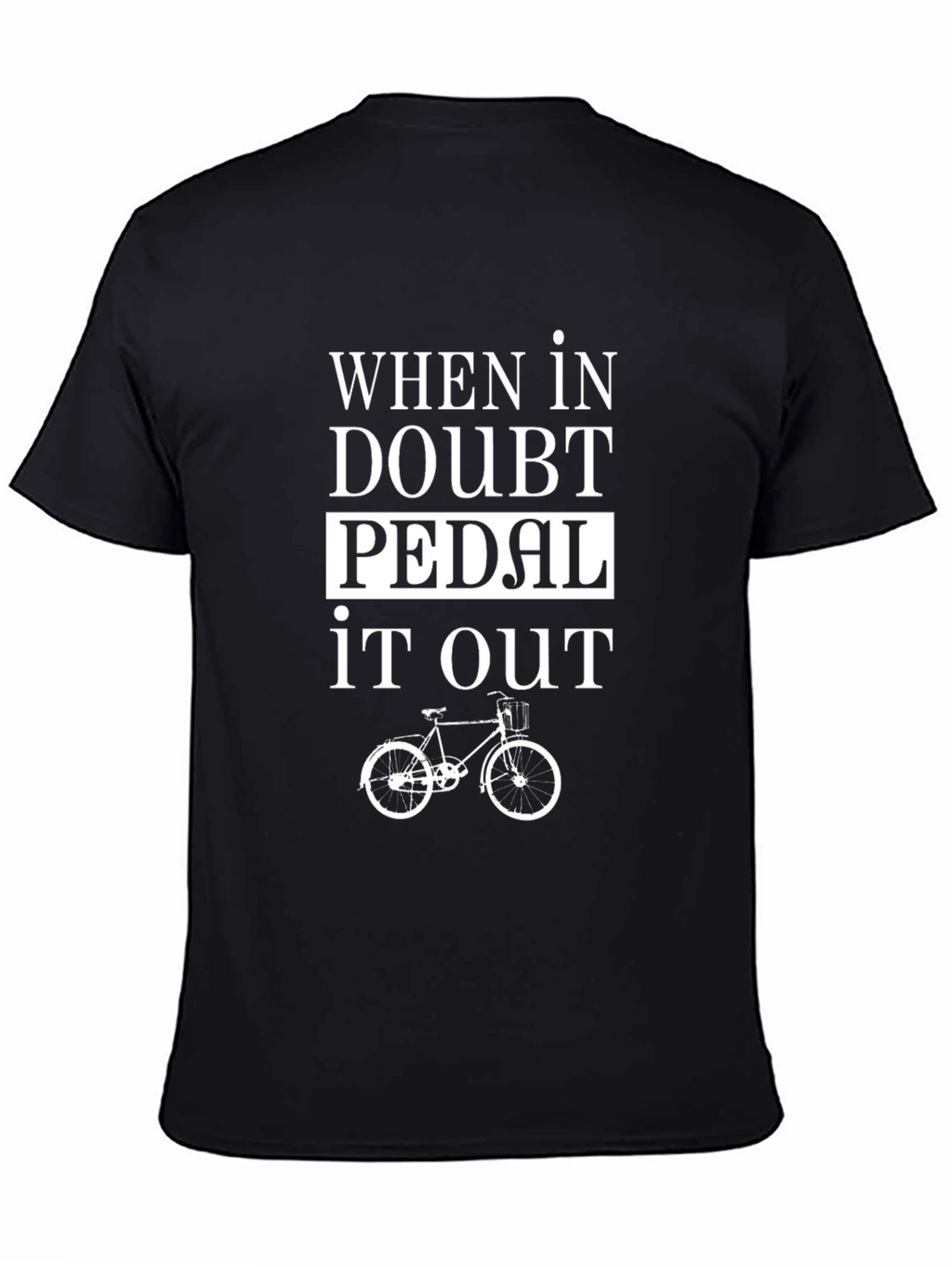 Pedal It Out Black T-Shirt