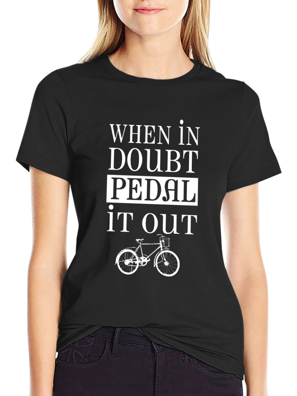 Pedal It Out Black T-Shirt