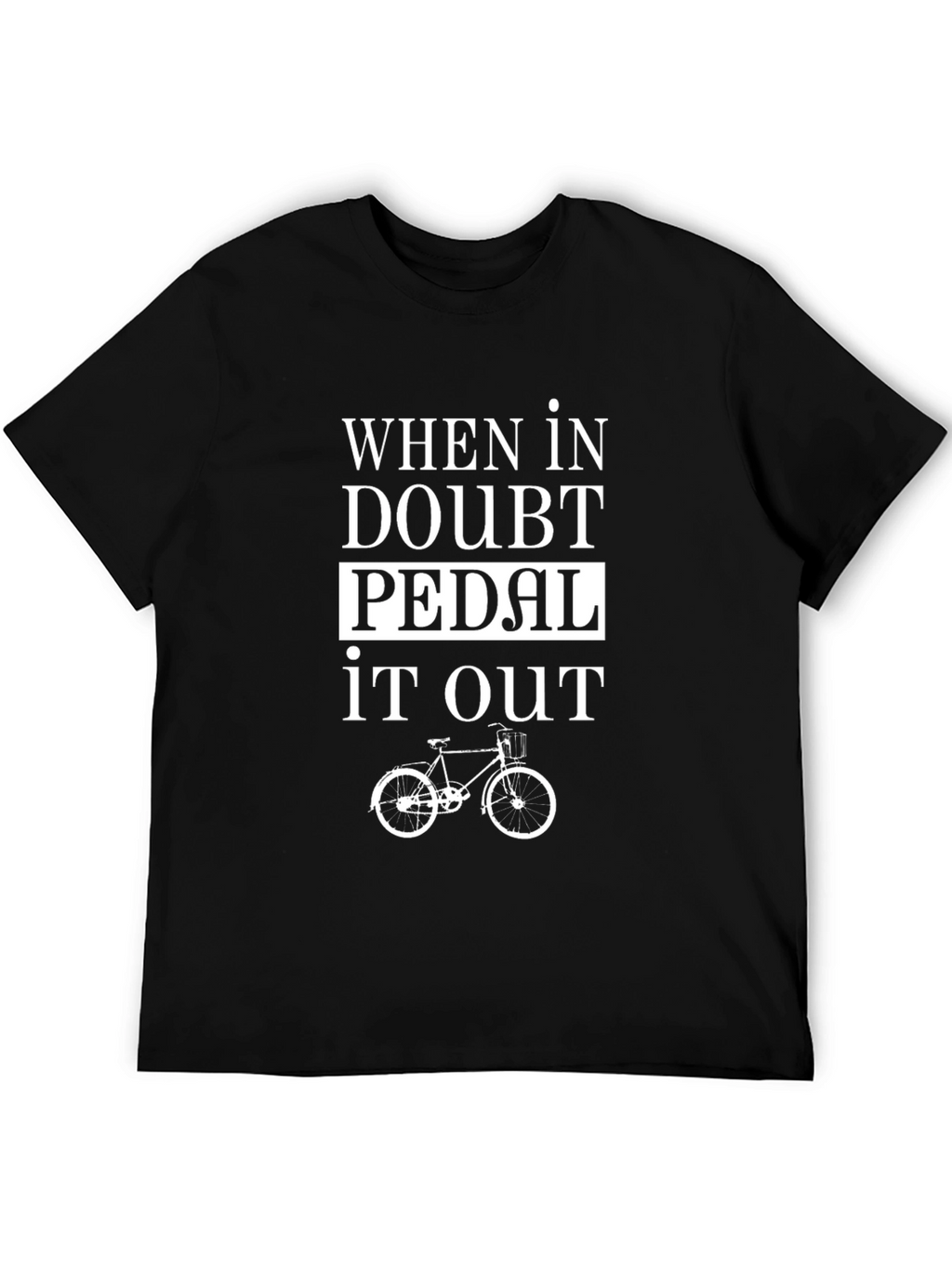 Pedal It Out Black T-Shirt