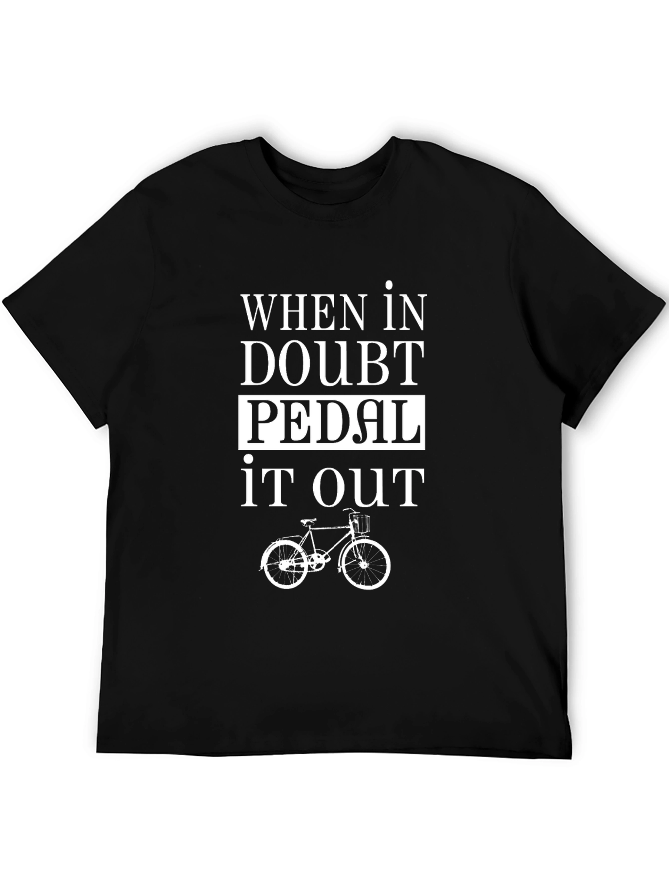Pedal It Out Black T-Shirt