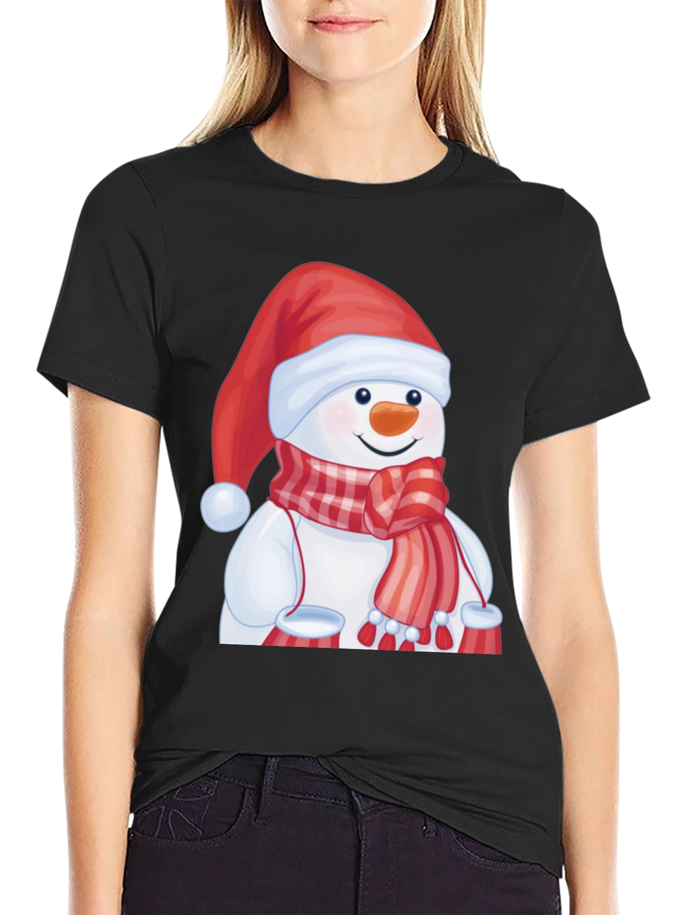 Festive Snowman Graphic Tee