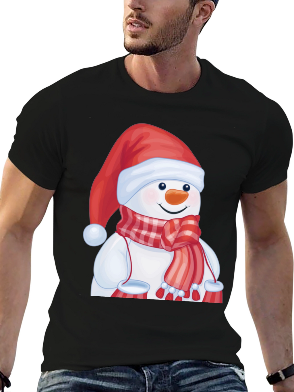 Festive Snowman Graphic Tee