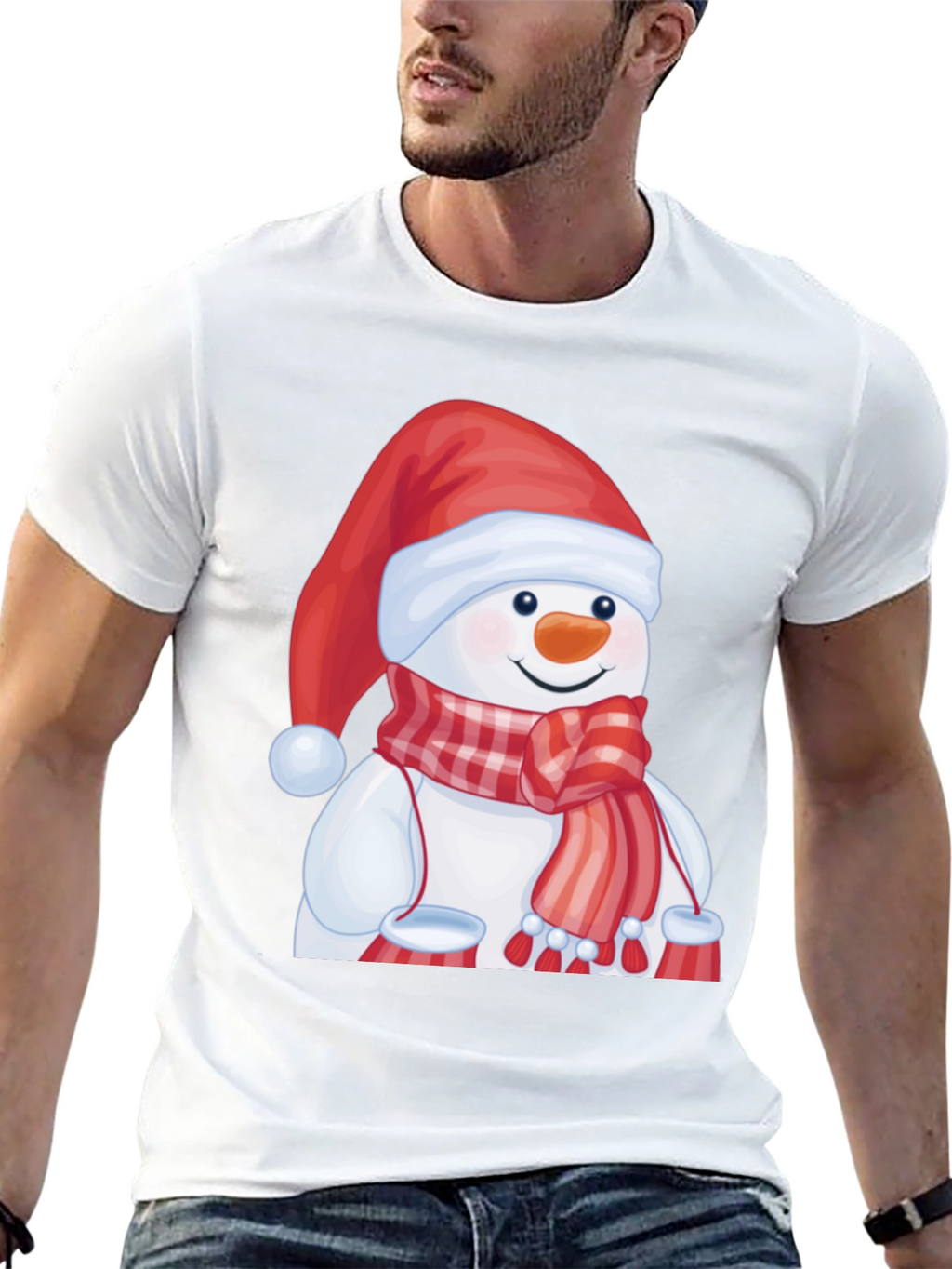 Festive Snowman Graphic Tee