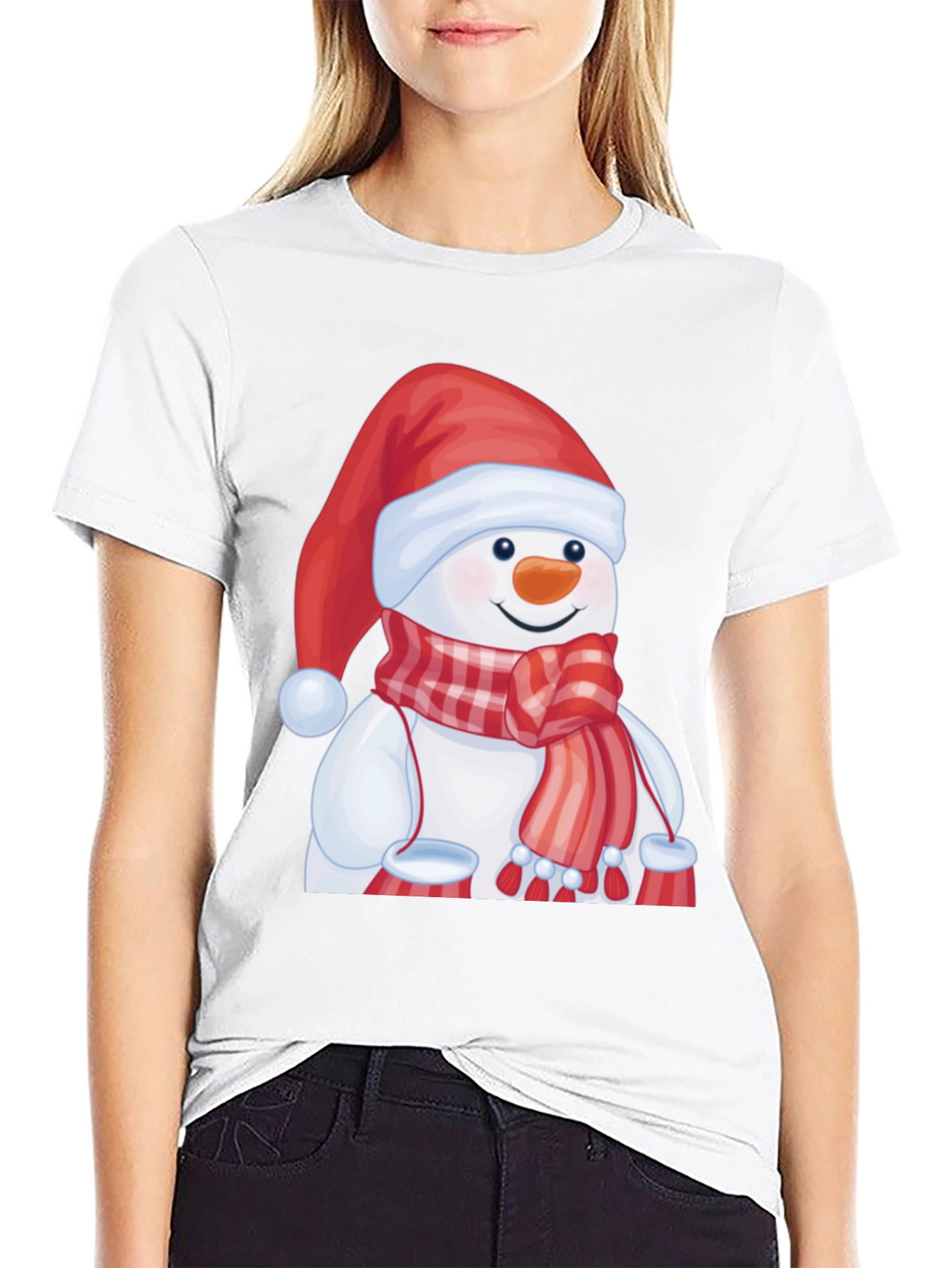 Festive Snowman Graphic Tee