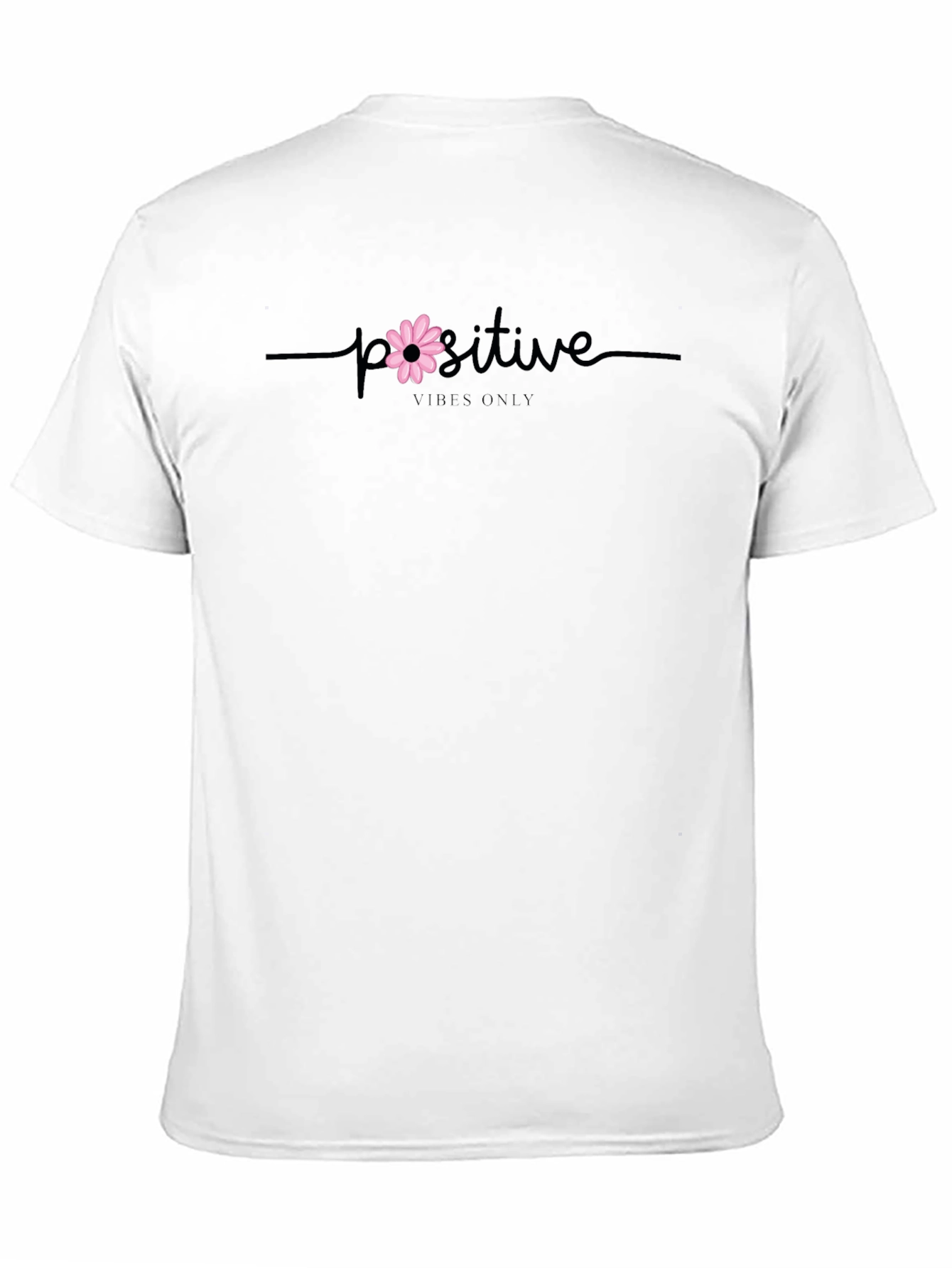 Positive Vibes Only T-Shirt - Black Casual Tee