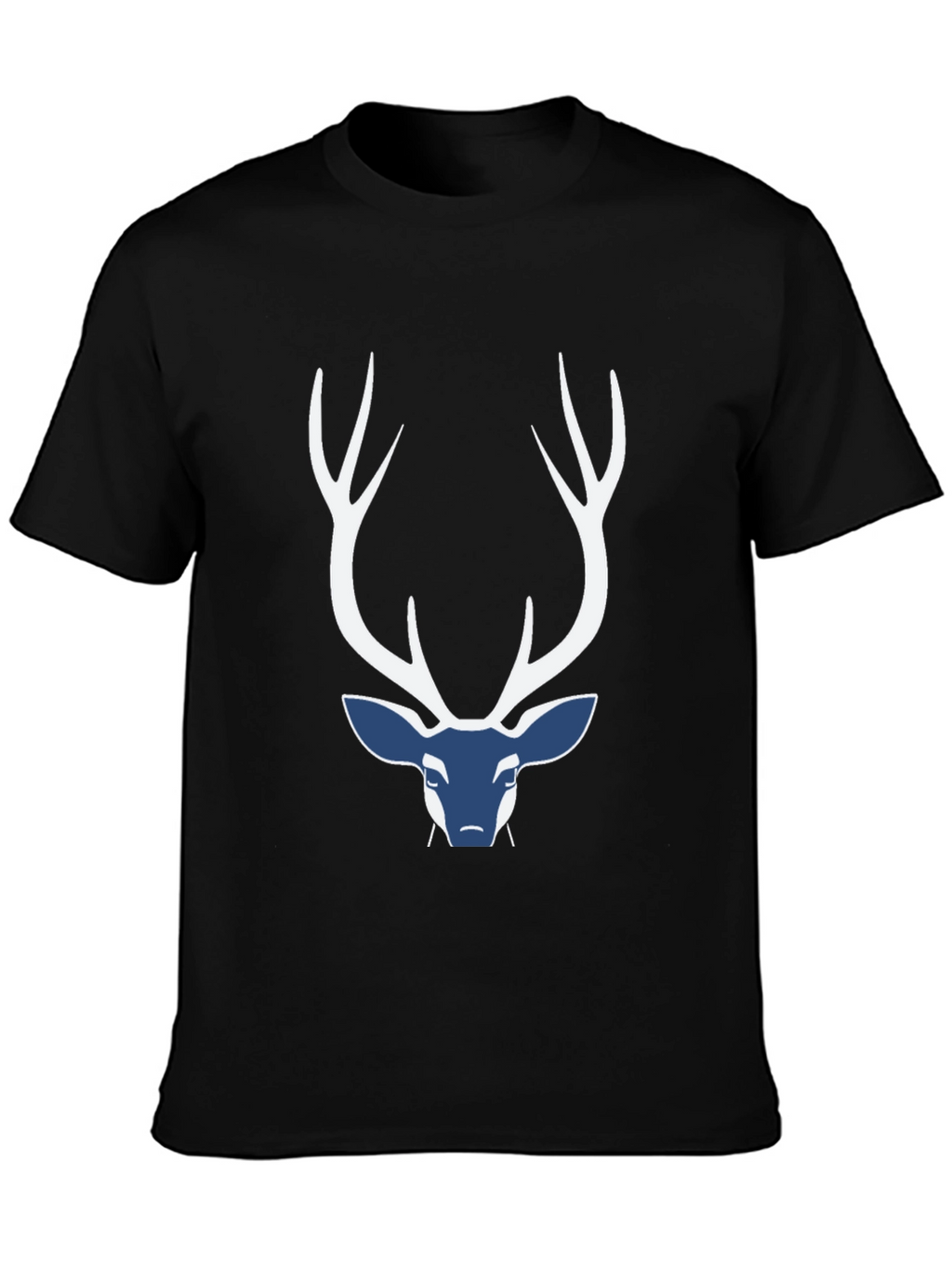 Deer Graphic Mens Black T-Shirt
