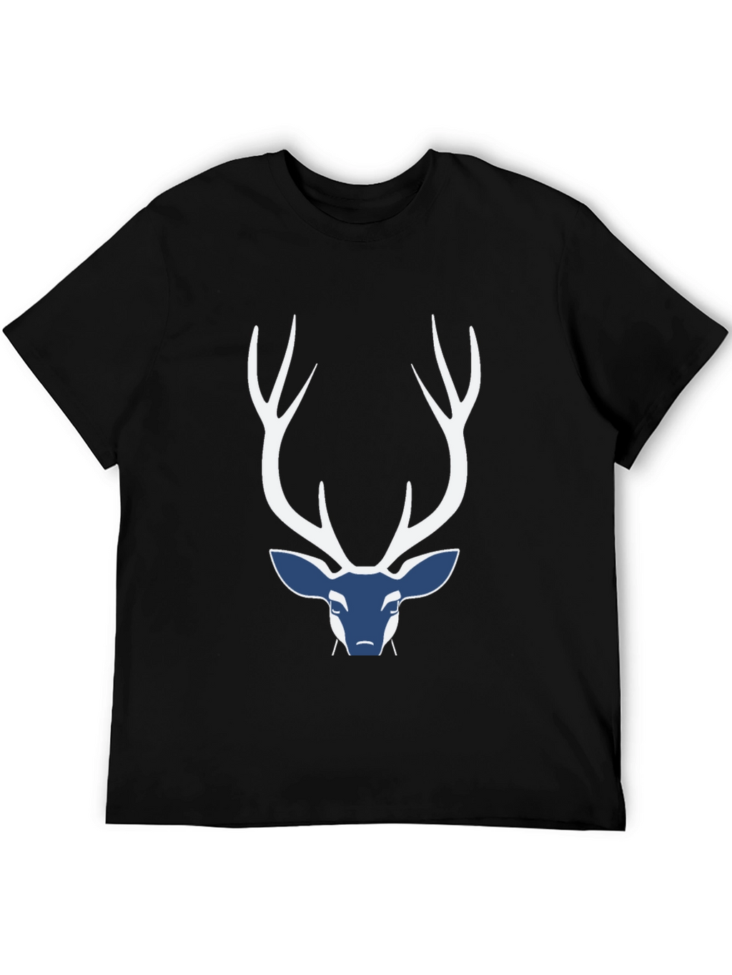 Deer Graphic Mens Black T-Shirt