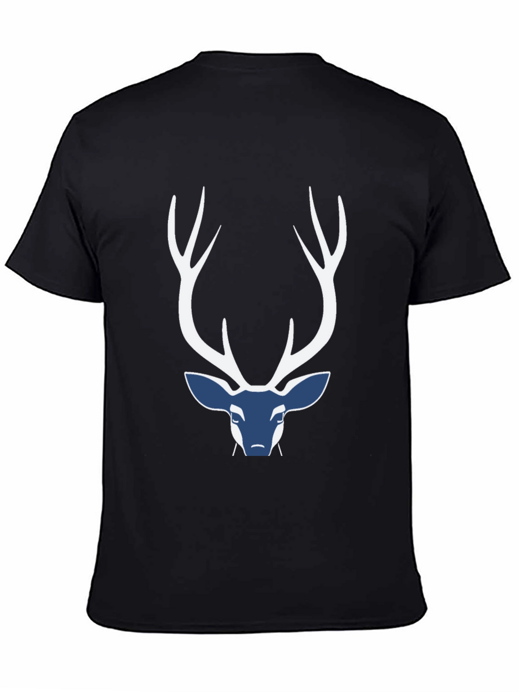 Deer Graphic Mens Black T-Shirt