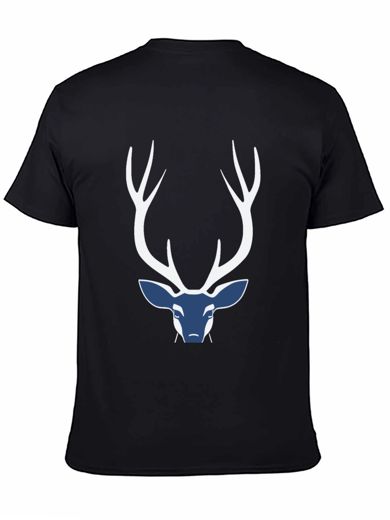 Deer Graphic Mens Black T-Shirt