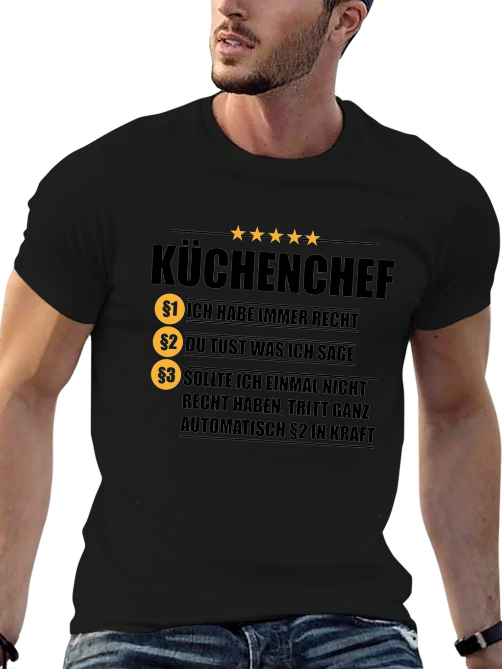 KÜCHENCHEF T-Shirt - Chef Rules Funny Tee