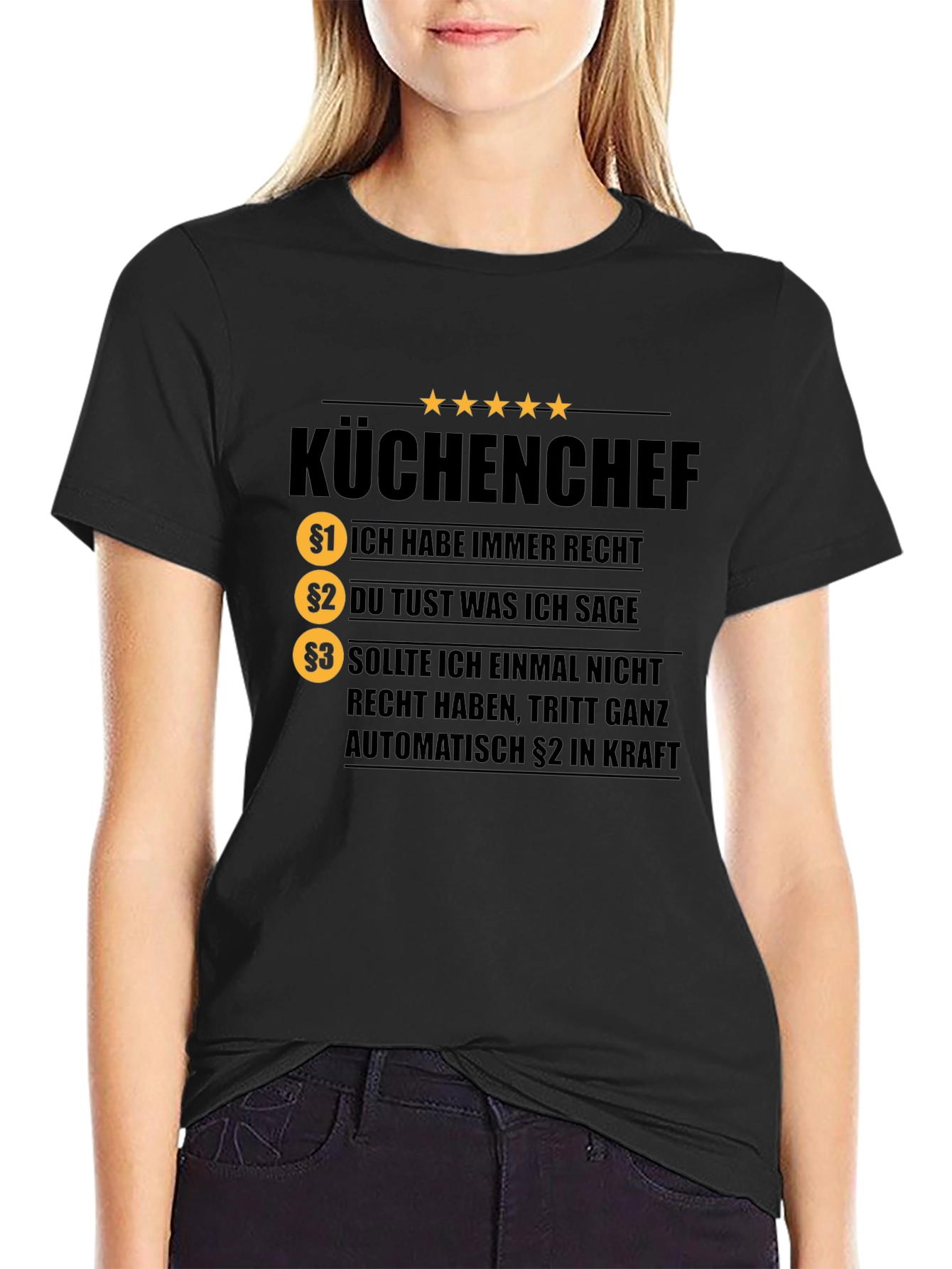 KÜCHENCHEF T-Shirt - Chef Rules Funny Tee