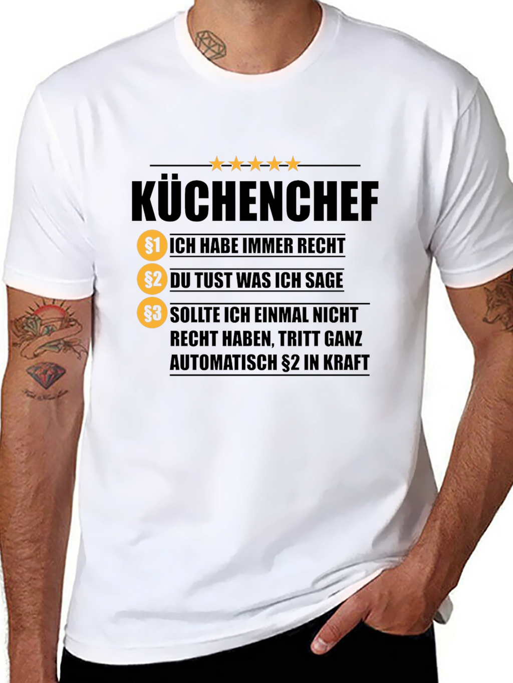 KÜCHENCHEF T-Shirt - Chef Rules Funny Tee