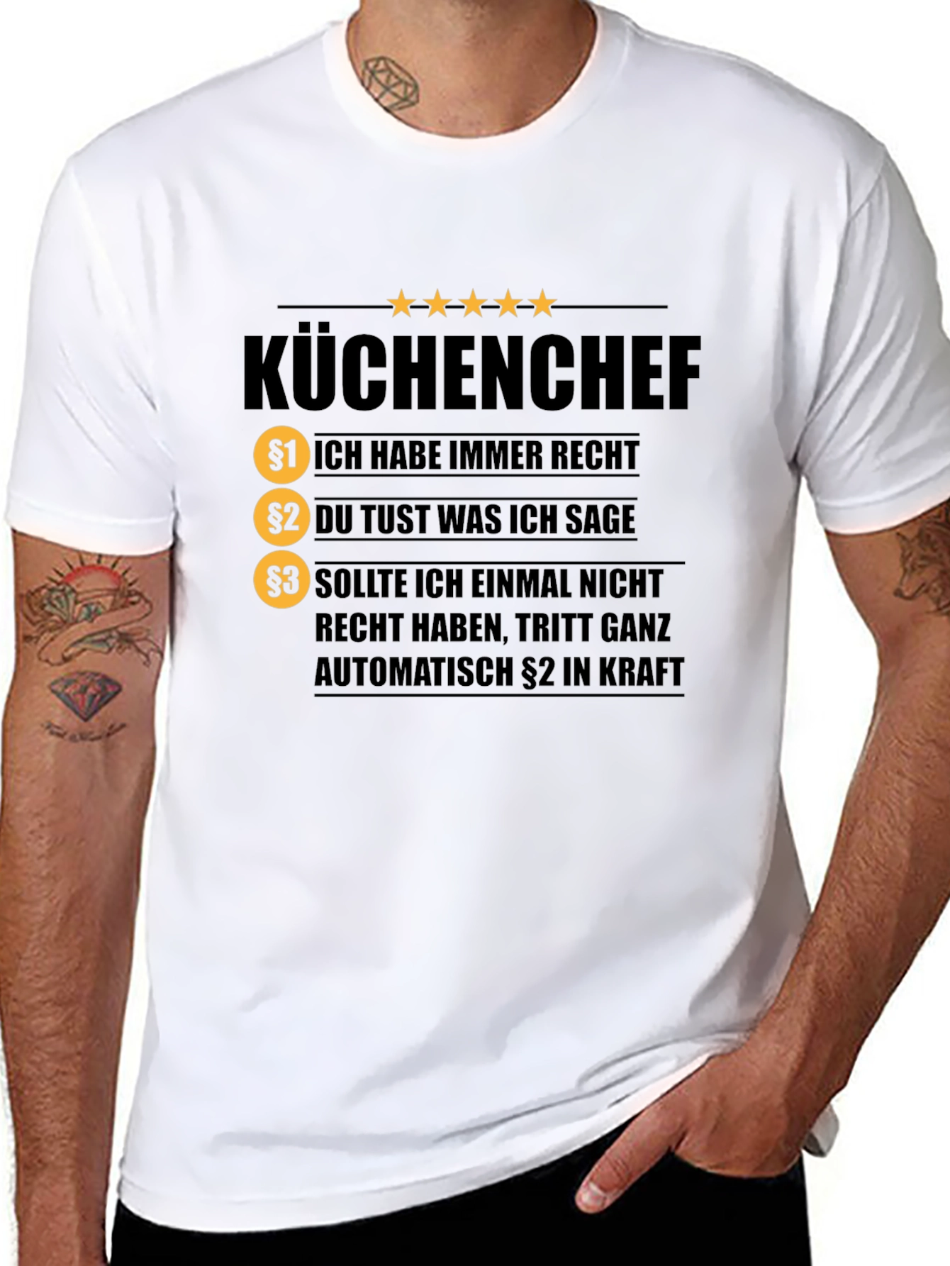 KÜCHENCHEF T-Shirt - Chef Rules Funny Tee