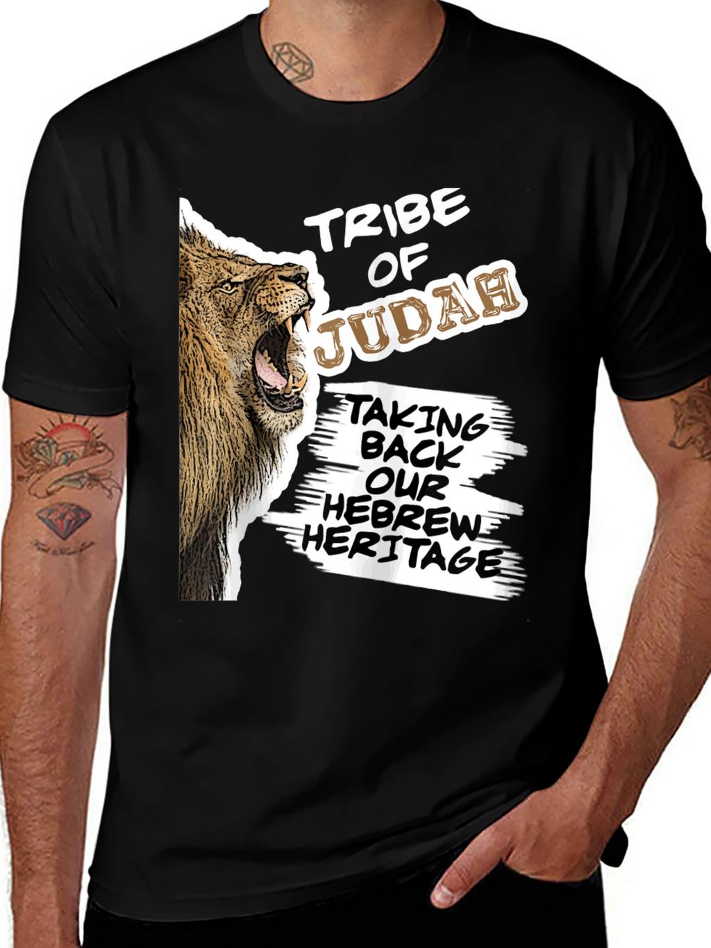 Tribe of Judah Lion Graphic T-Shirt