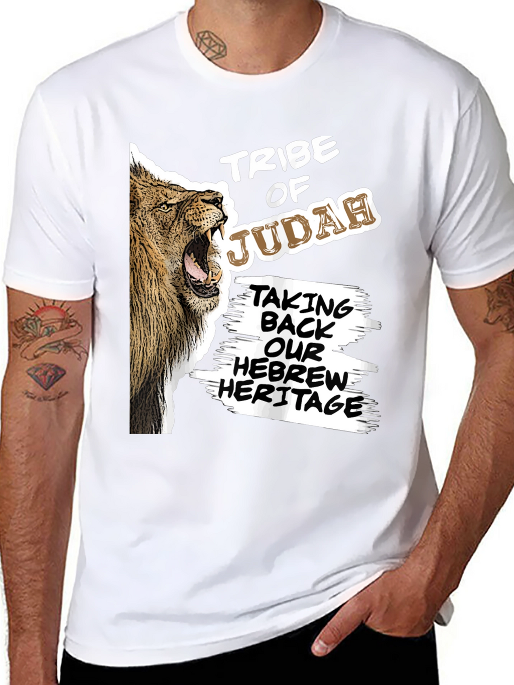 Tribe of Judah Lion Graphic T-Shirt