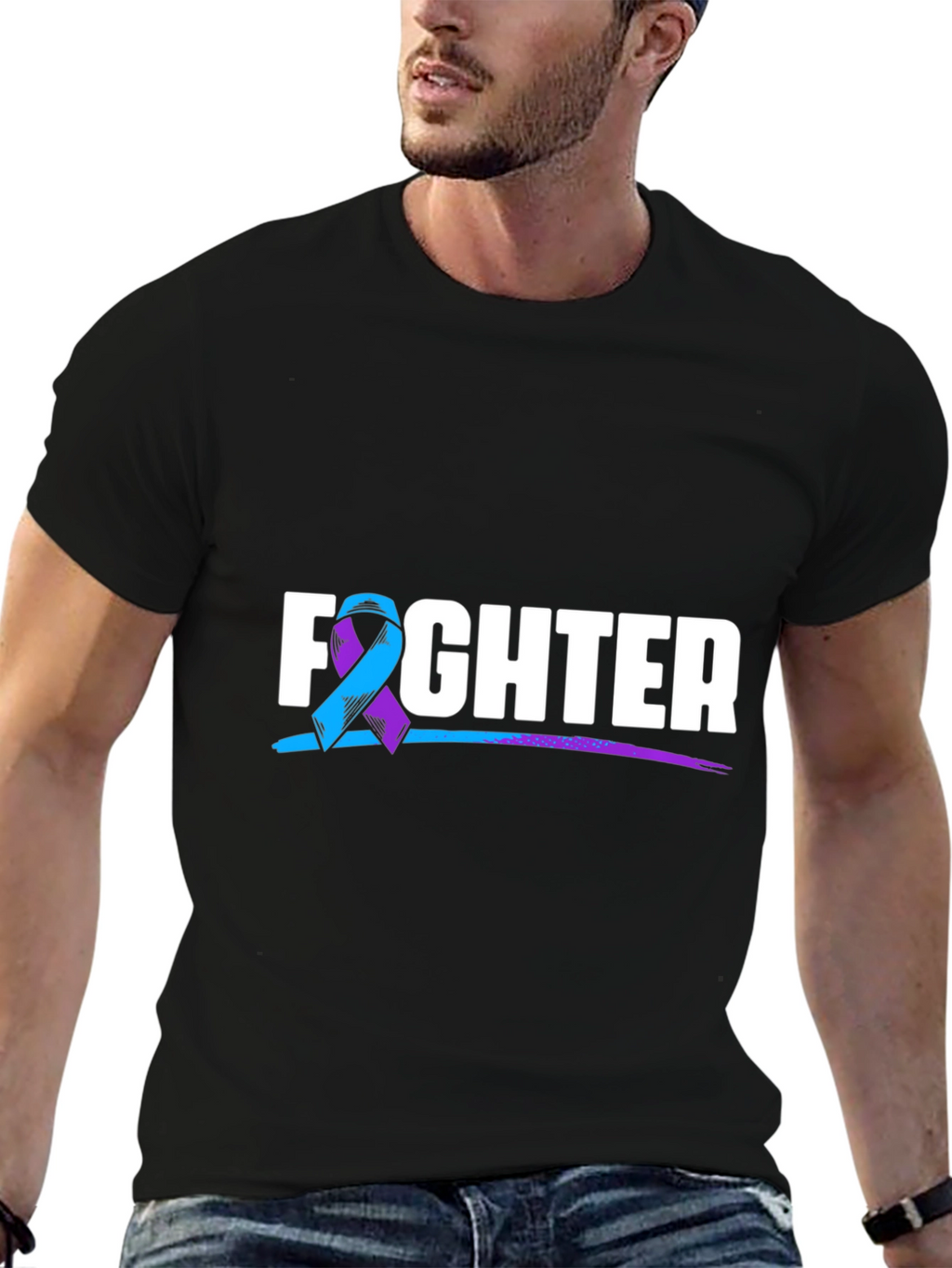 Fighter T-Shirt: Support Suicide Awareness