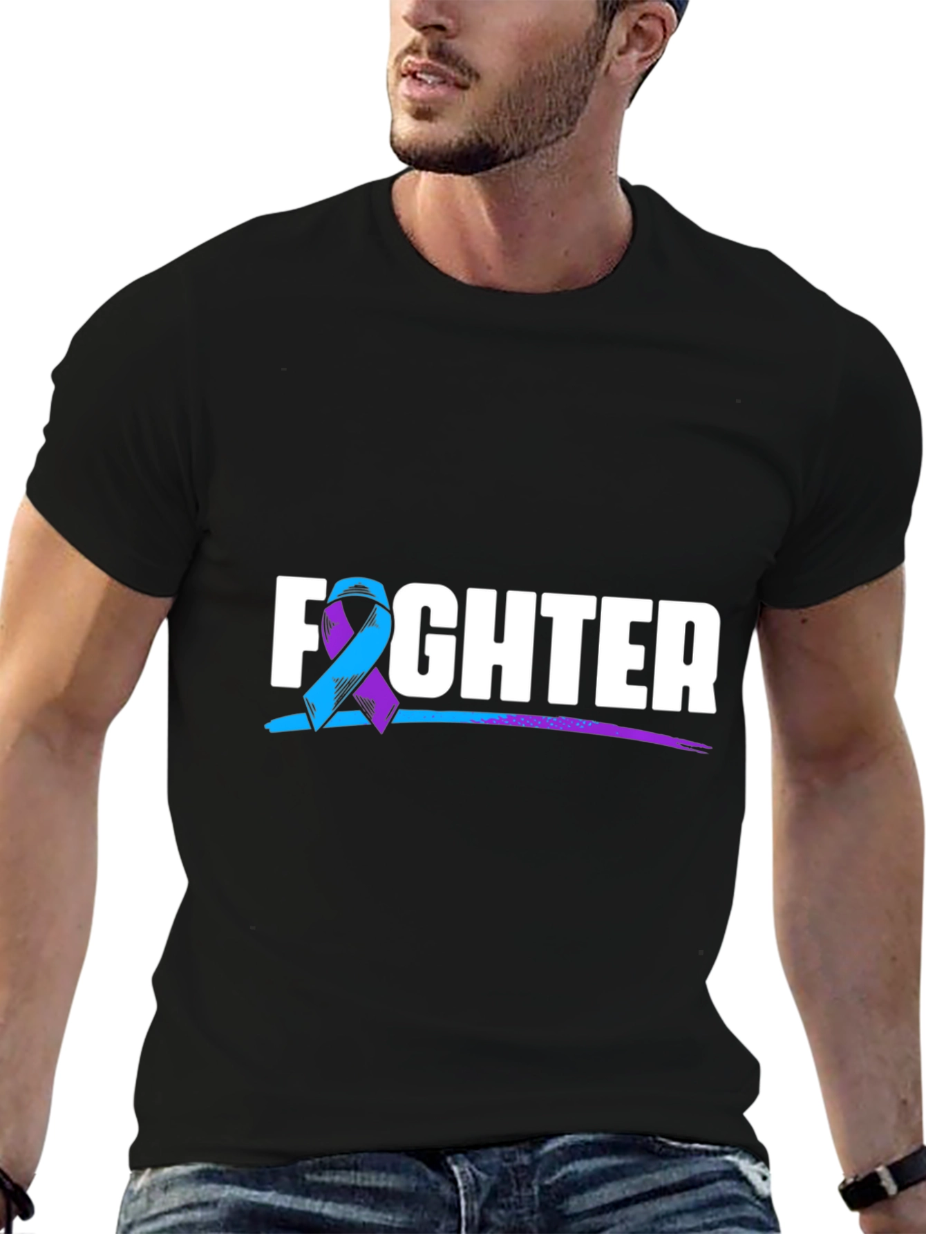 Fighter T-Shirt: Support Suicide Awareness