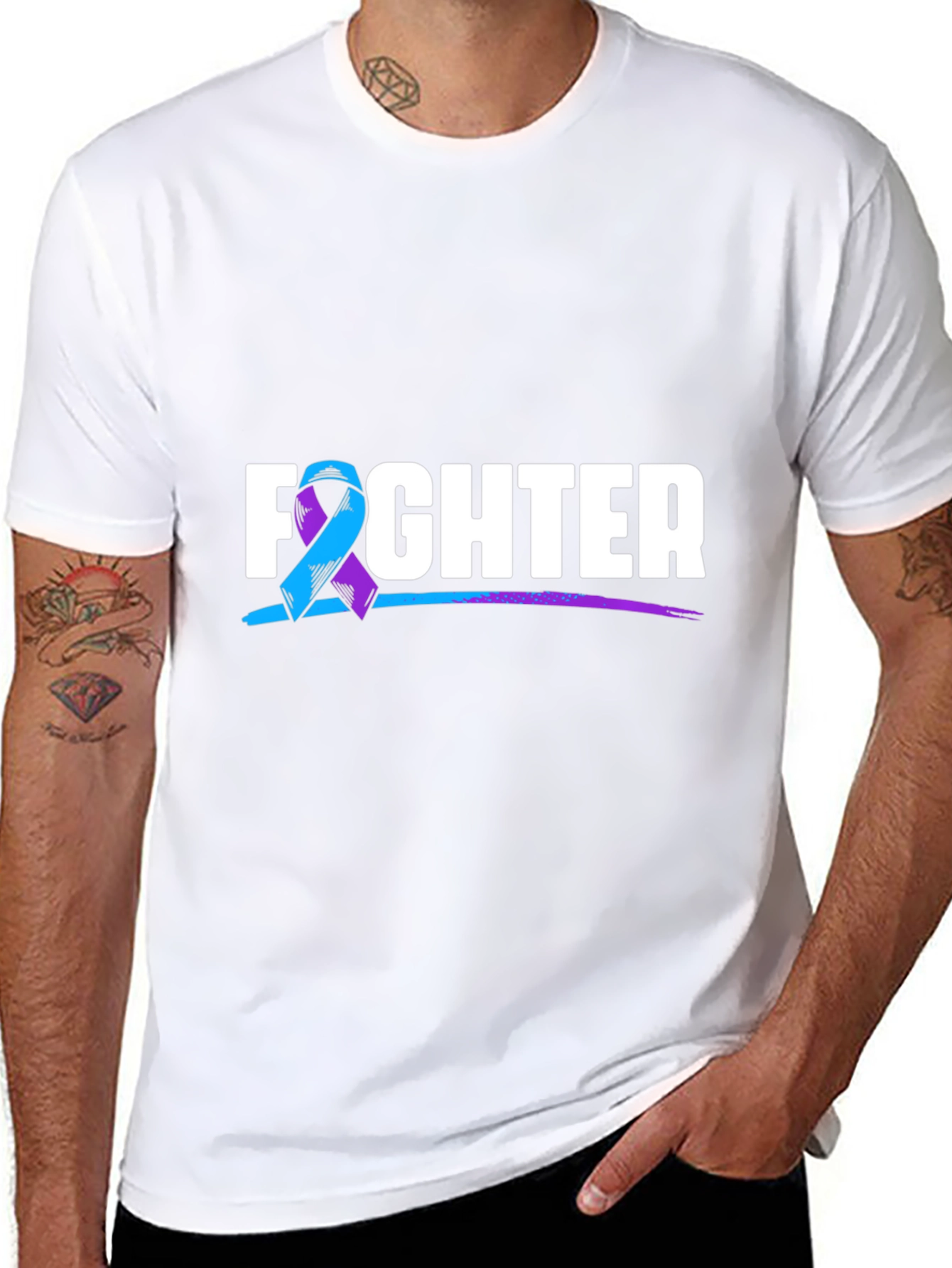 Fighter T-Shirt: Support Suicide Awareness