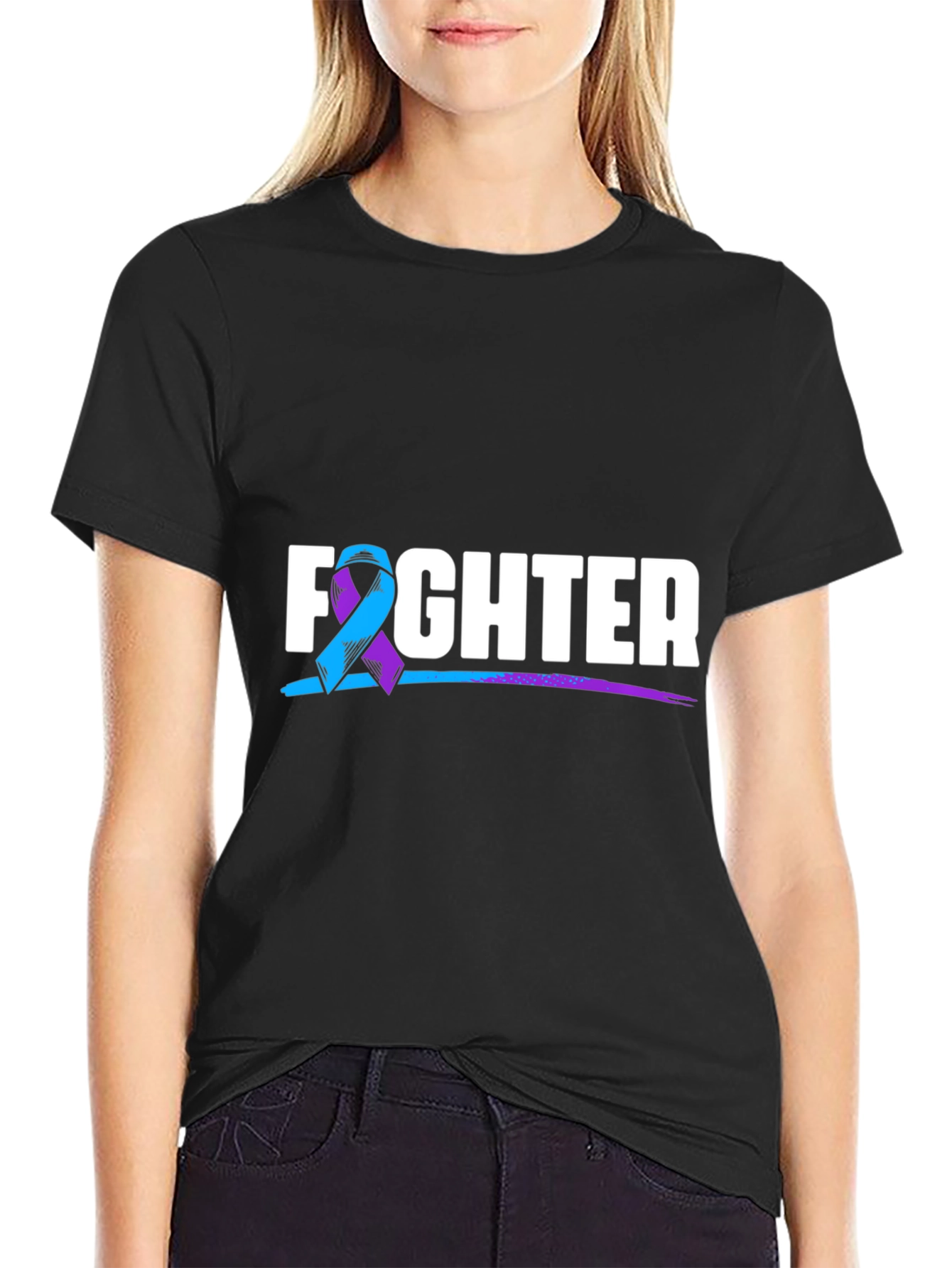 Fighter T-Shirt: Support Suicide Awareness
