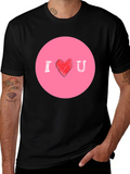 I Heart U Graphic Tee - Mens Black T-Shirt