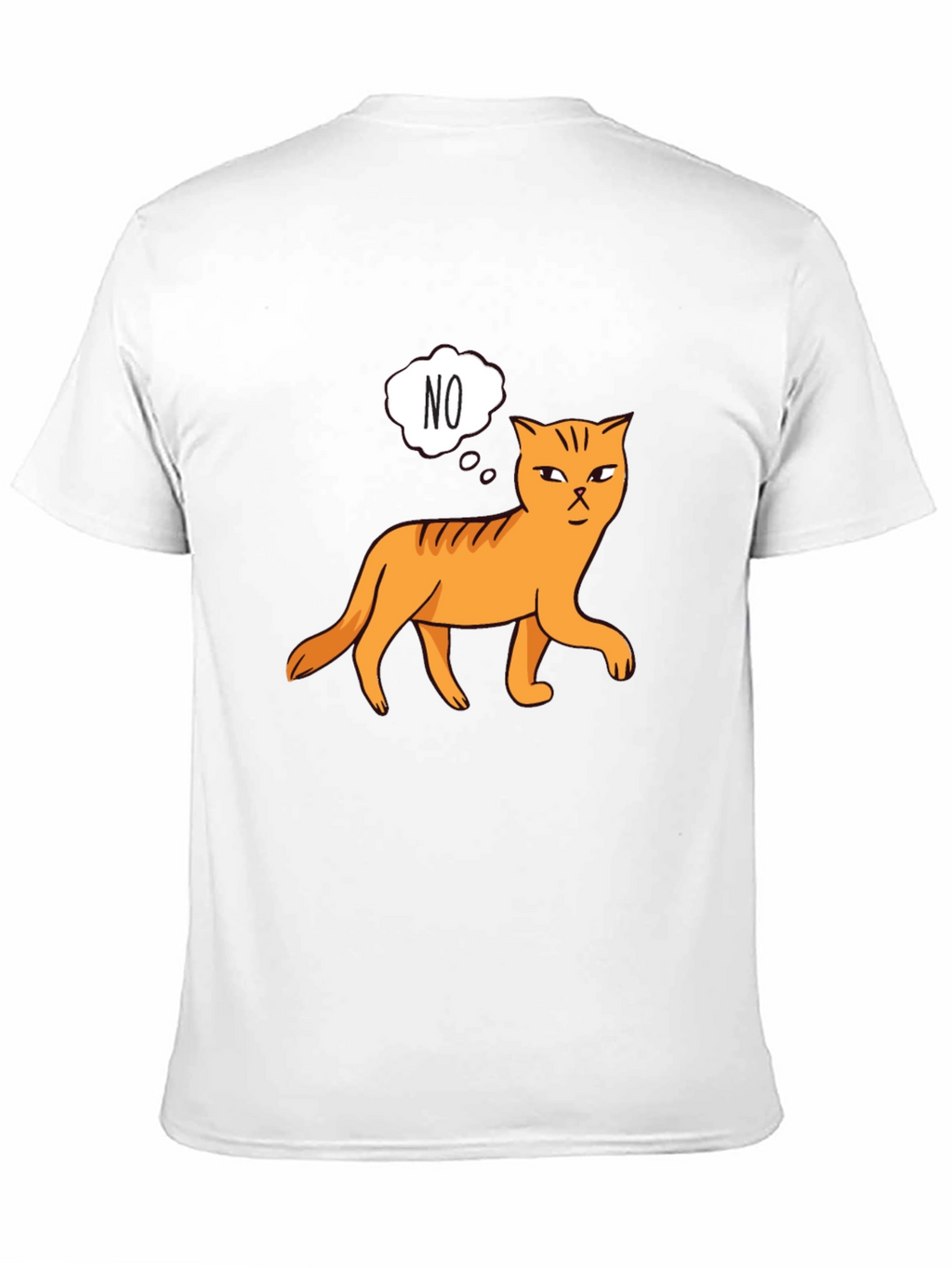 NO Cat Graphic Tee - Unisex Black T-Shirt
