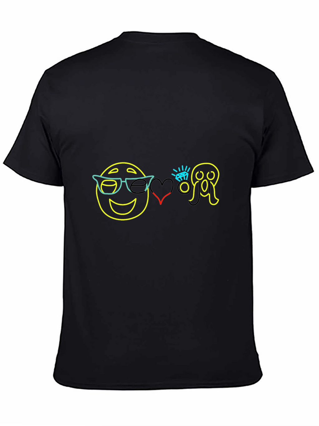 Emoji Love Scream Graphic Tee