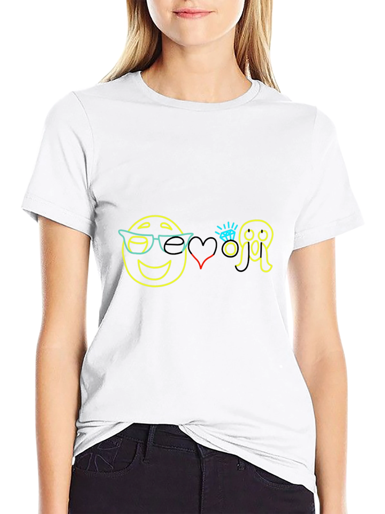 Emoji Love Scream Graphic Tee