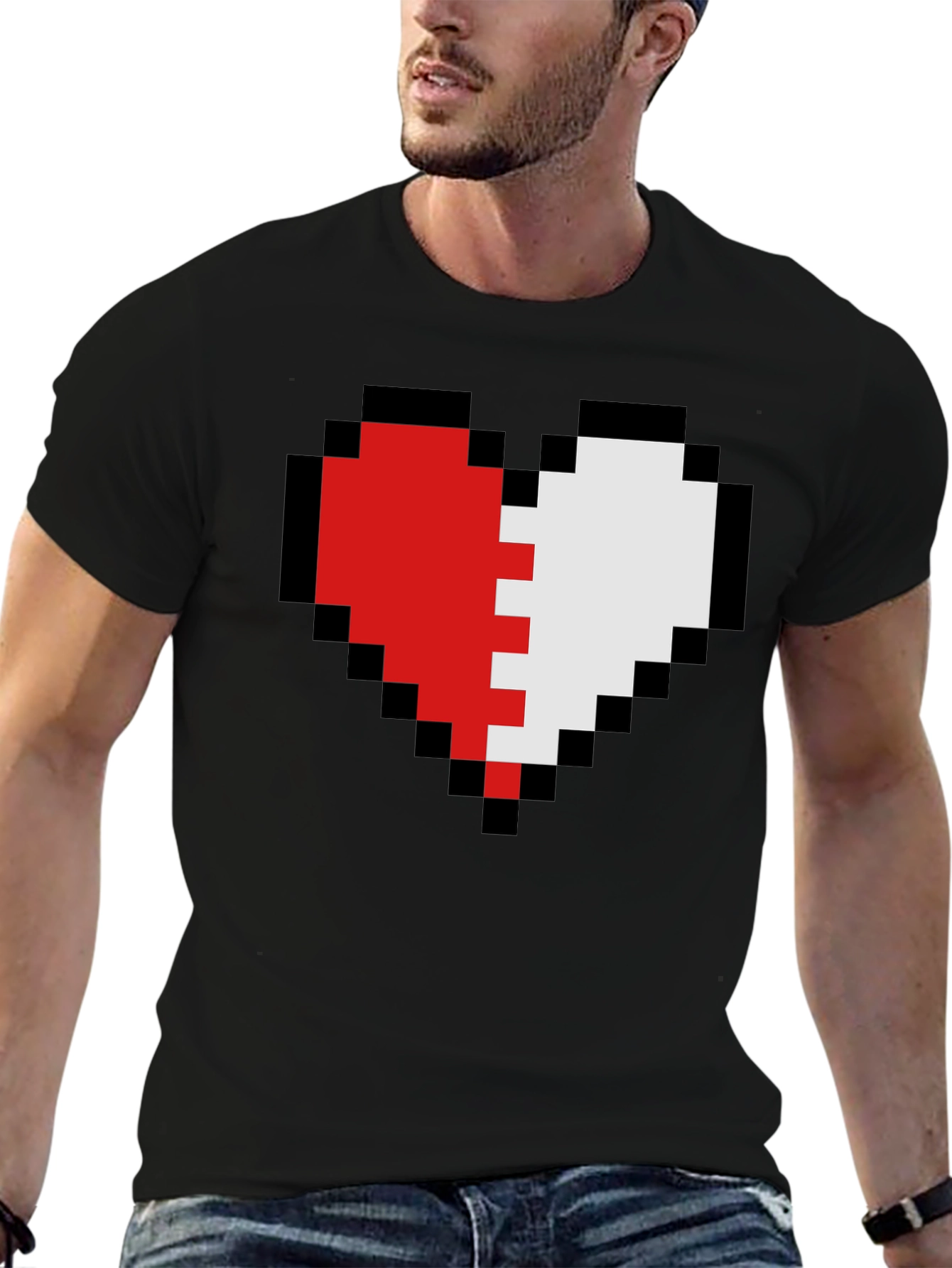 Pixel Heart T-Shirt - Gamer Style Tee